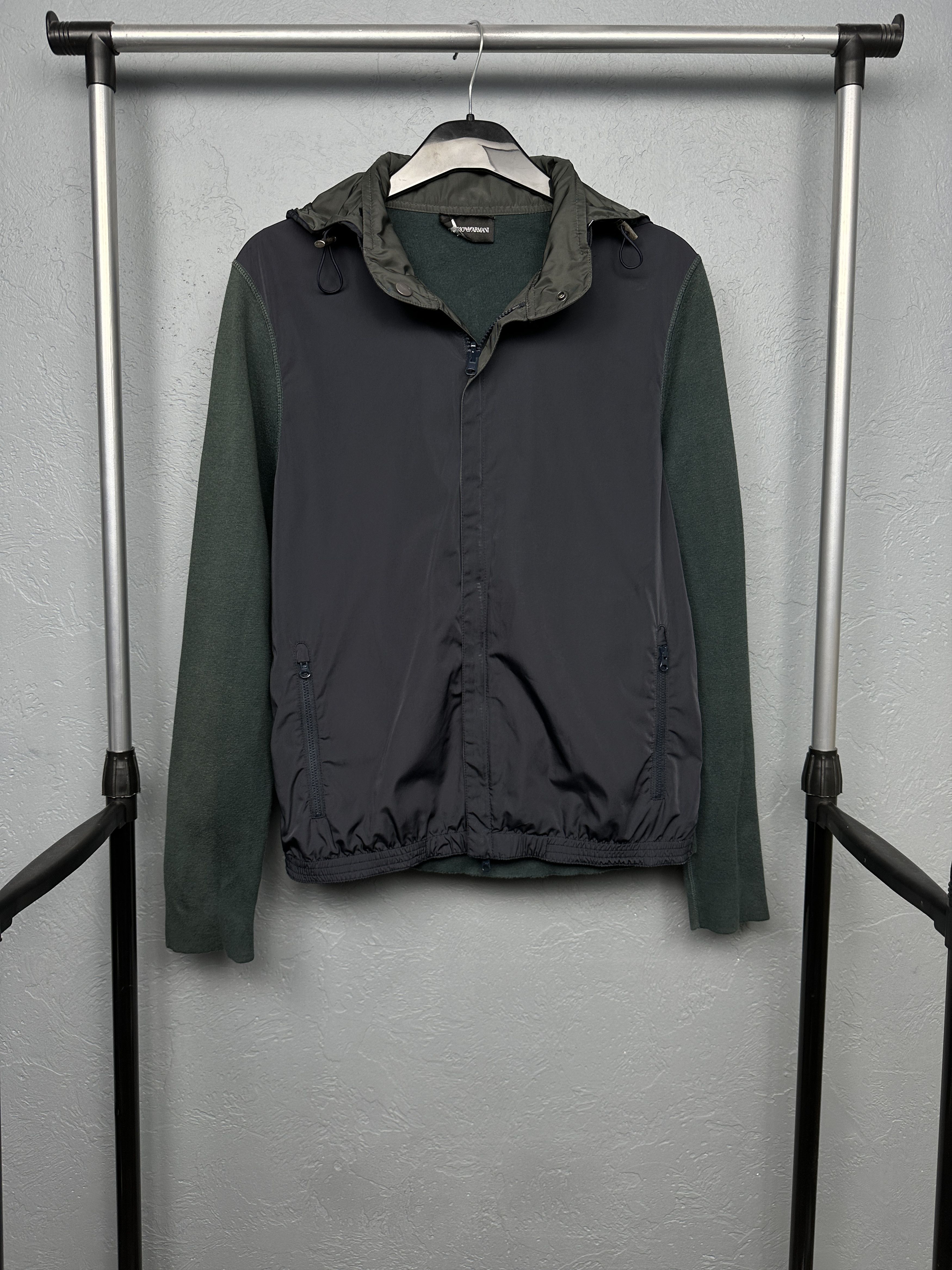 Emporio Armani Emporio Armani Mens Full Zip Reversible Hoodie Size US M / EU 48-50 / 2 - 1 Thumbnail