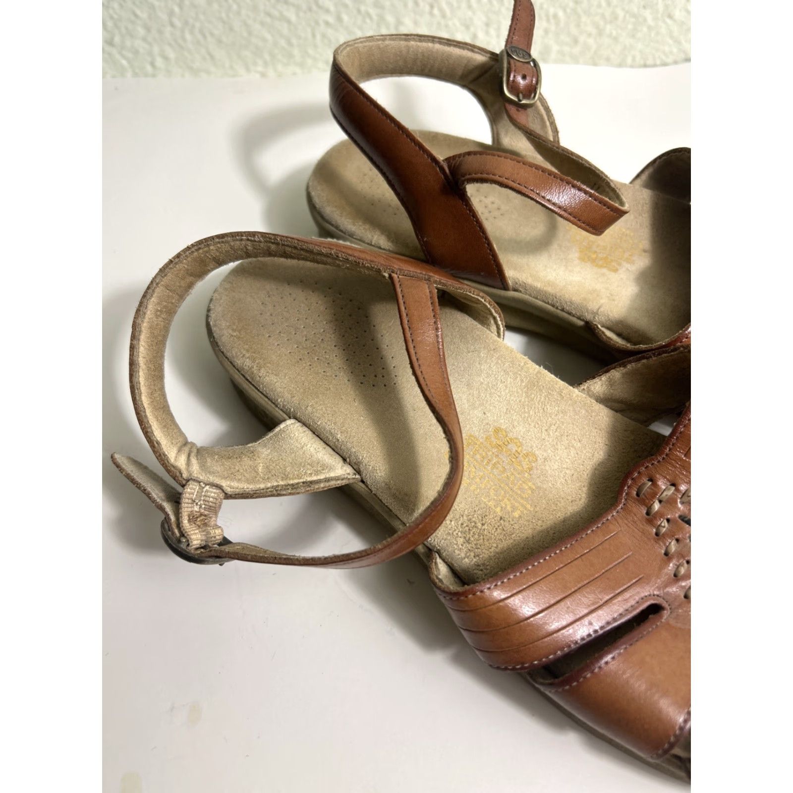 SAS SAS Tripad Comfort Sandal Tan Leather Women's Brown Strappy Size 9.5 M Size US 10 / IT 40 - 3 Thumbnail