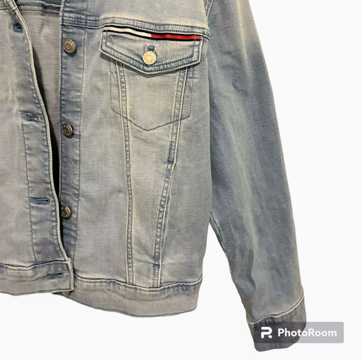 Tommy Hilfiger Tommy Hilfiger Tommy Jeans Flag Button Up Women’s Jacket L Size L / US 10 / IT 46 - 5 Thumbnail