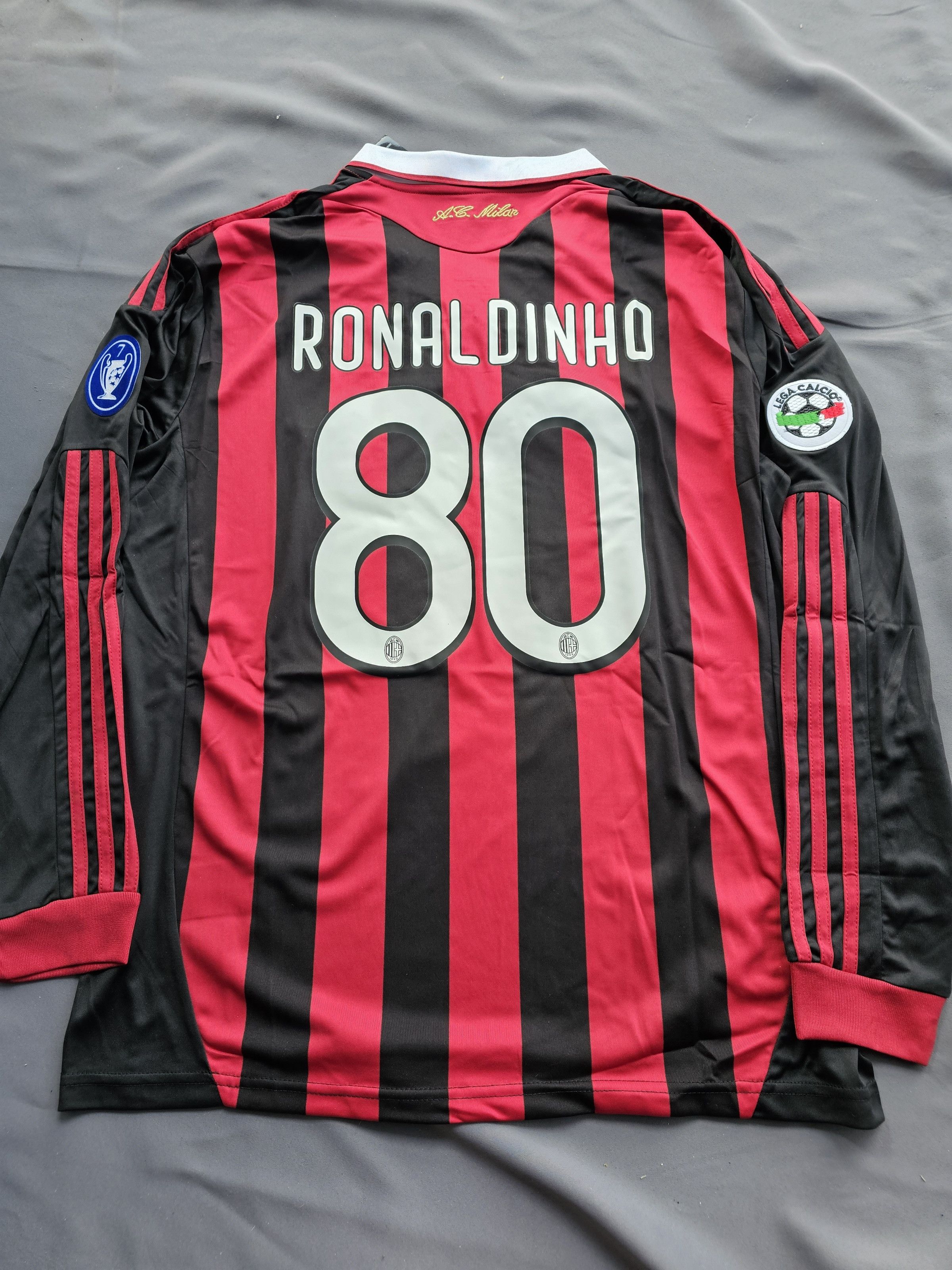 Adidas AC Milan #80 Ronaldinho Jersey | Grailed