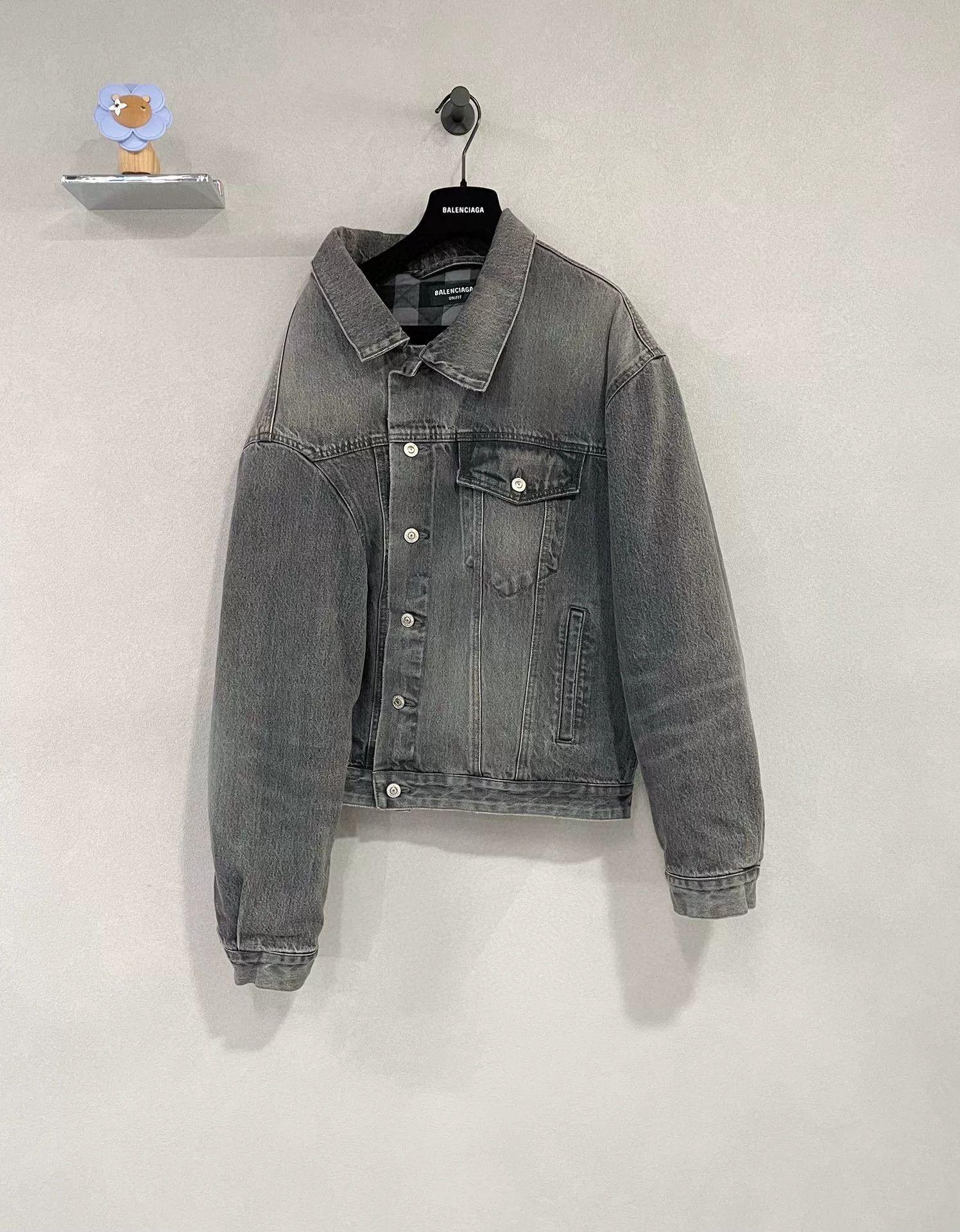 Balenciaga Balenciaga Irregular Denim Jacket Size US XS / EU 42 / 0 - 1 Thumbnail
