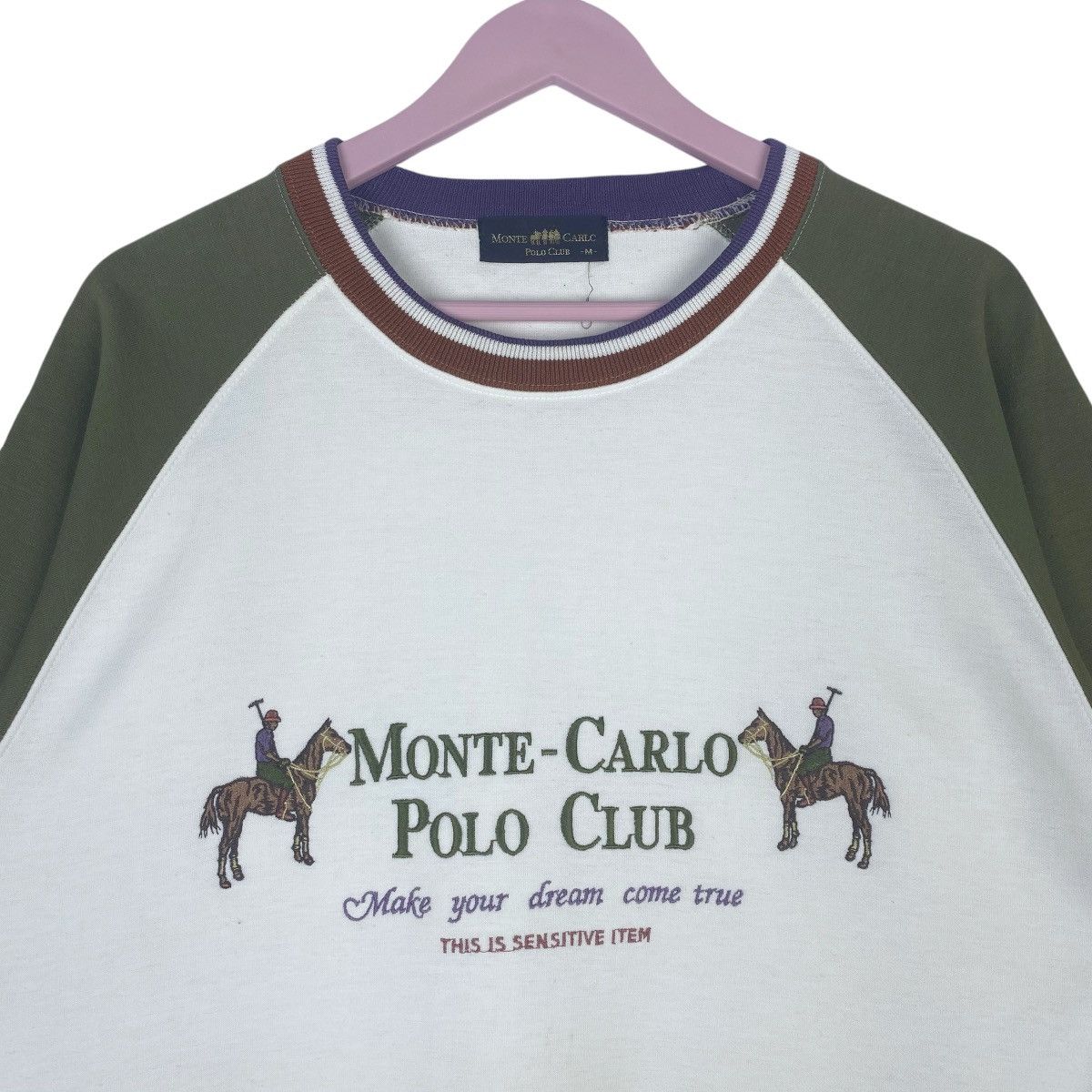 Designer × Vintage Monte Carlo Polo Club Sweatshirt Crewneck Pullover Jumper Size US M / EU 48-50 / 2 - 2 Thumbnail