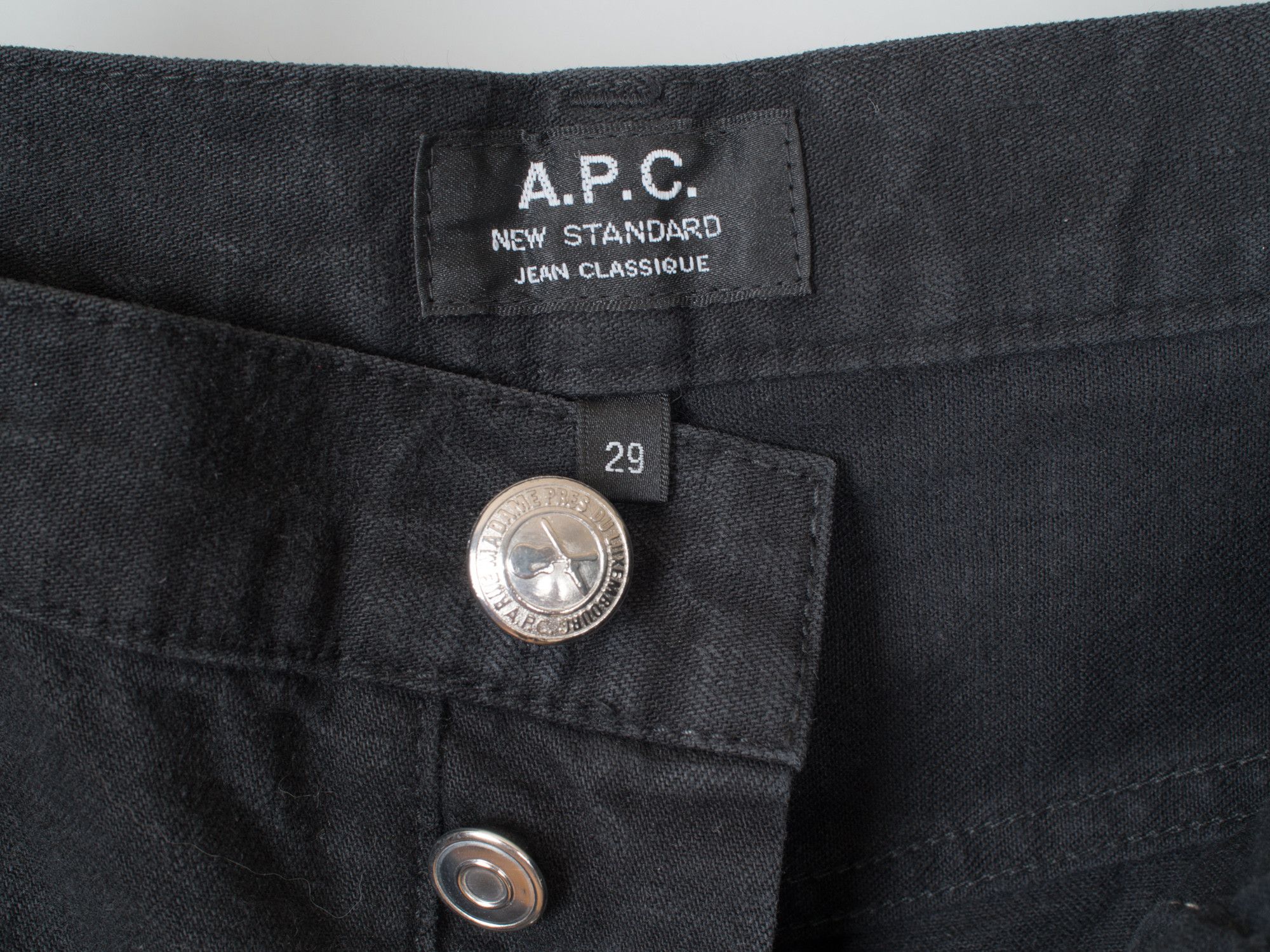 A.P.C. New Standard Selvedge Black Jeans Size US 29 - 4 Thumbnail