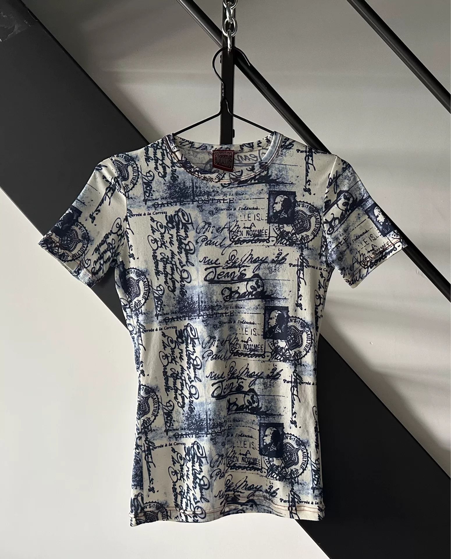 Jean Paul Gaultier Jean Paul Gaultier Stamp Postcard Tee Size M / US 6-8 / IT 42-44 - 1 Thumbnail