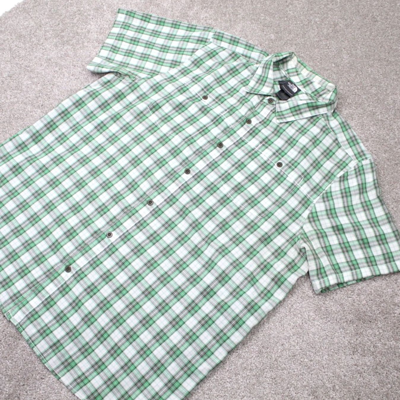 The North Face The North Face Shirt Mens XL Green Plaid Short Sleeve Button-Up Size US XL / EU 56 / 4 - 3 Thumbnail