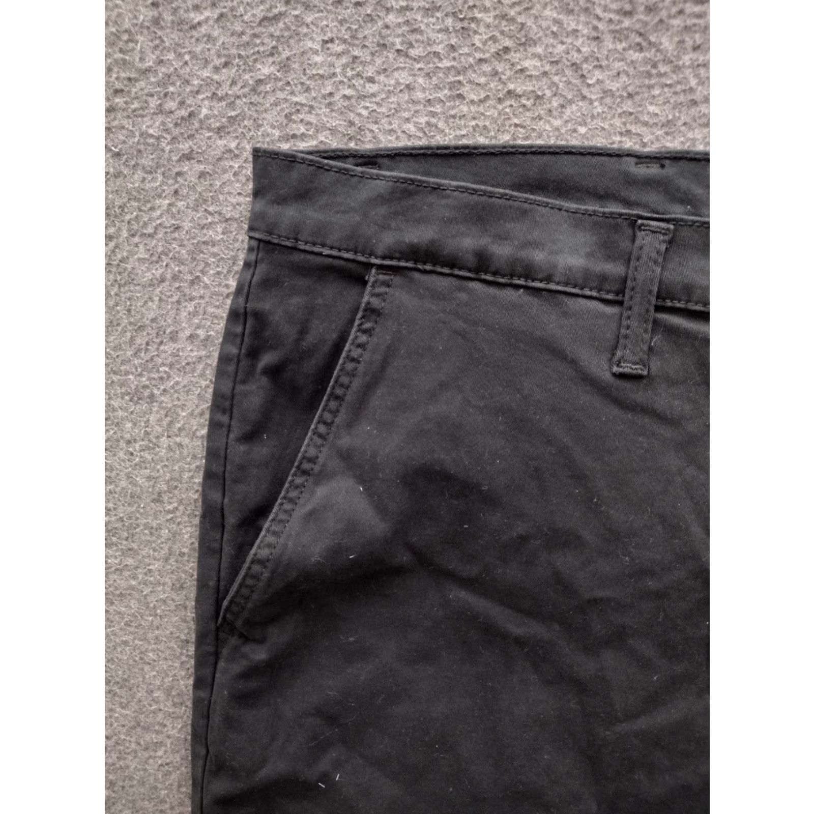 Vintage US Polo Assn. Mens Chino Shorts W44 Black Short Regular 9in Inseam Cotton Knit Solid Casual Flat Front Pocketed Stretch Denim? Size US XXL / EU 58 / 5 - 7 Thumbnail