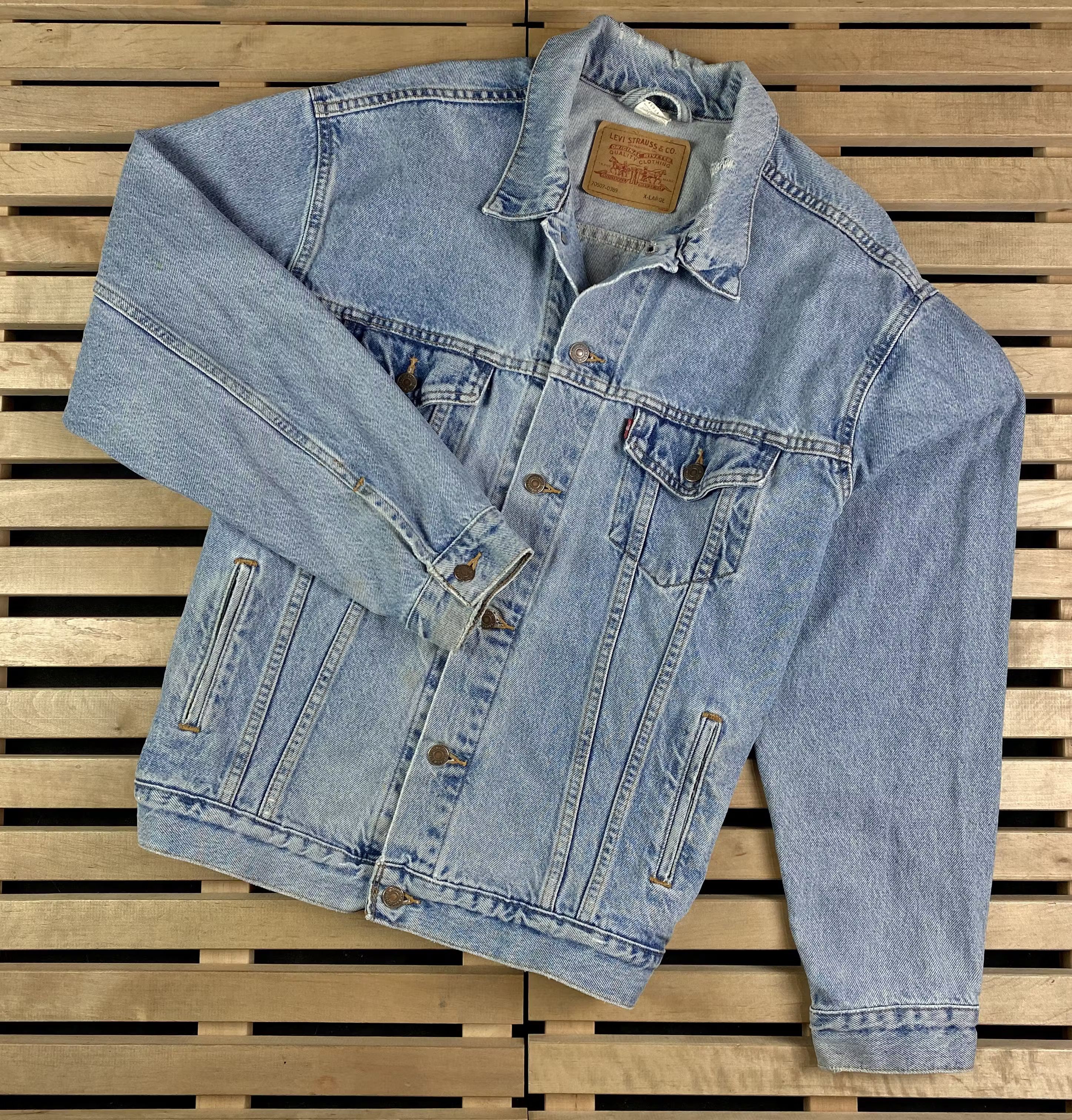 Levi's × Levi's Vintage Clothing × Vintage Men’s Bomber Denim Jacket Levi’s Vintage Mexico Size XL Size US XL / EU 56 / 4 - 1 Thumbnail