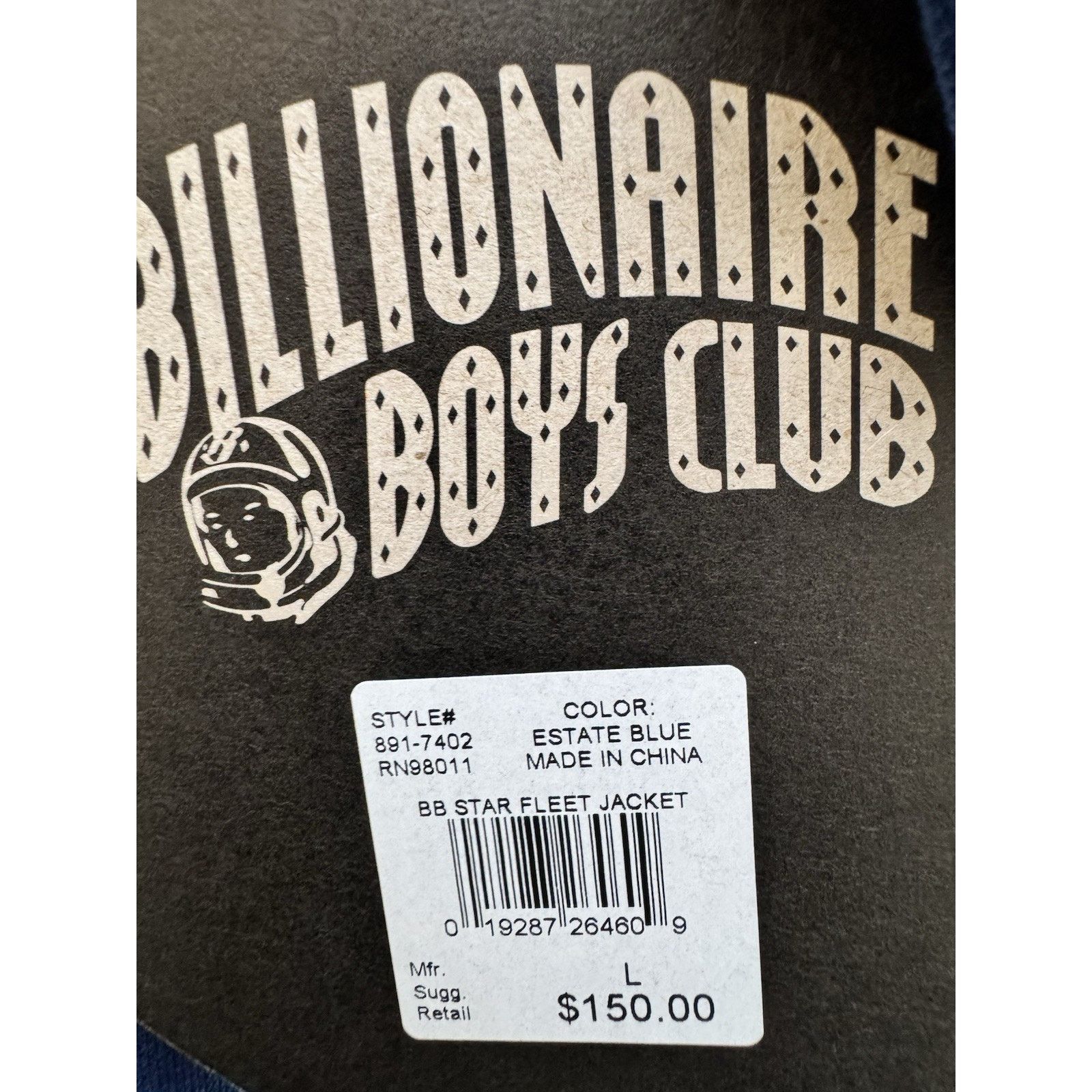 Billionaire Boys Club Billionaire Boys Club Full Zip BB STAR FLEET JACKET Size US L / EU 52-54 / 3 - 5 Thumbnail