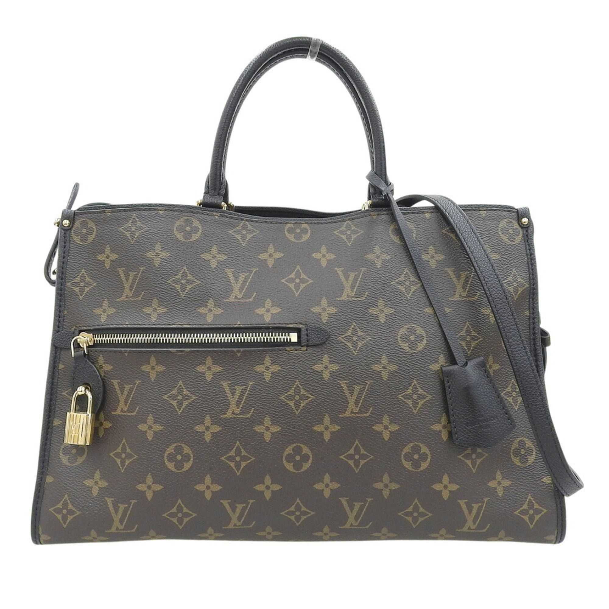 Louis Vuitton Louis Vuitton Monogram Popincourt MM M43435 Bag Tote Noir Size ONE SIZE - 1 Thumbnail