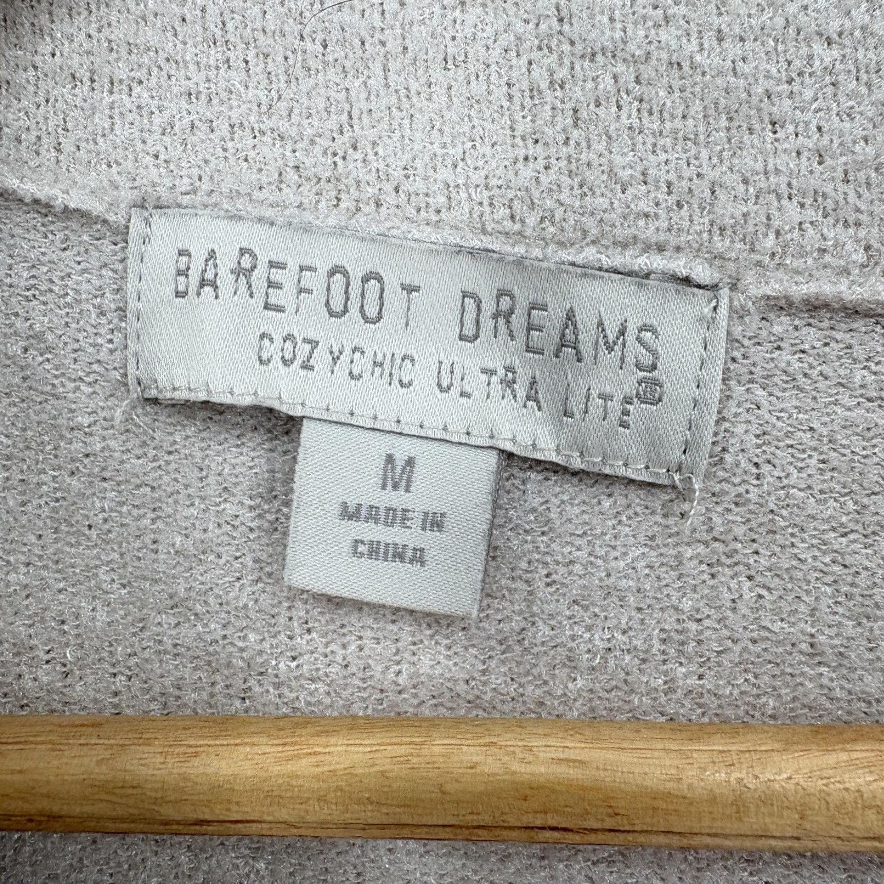Vintage Barefoot Dreams Sweater Tunic Womens Medium Beige CozyChic Ultra Lite Cowl Neck Size M / US 6-8 / IT 42-44 - 4 Thumbnail