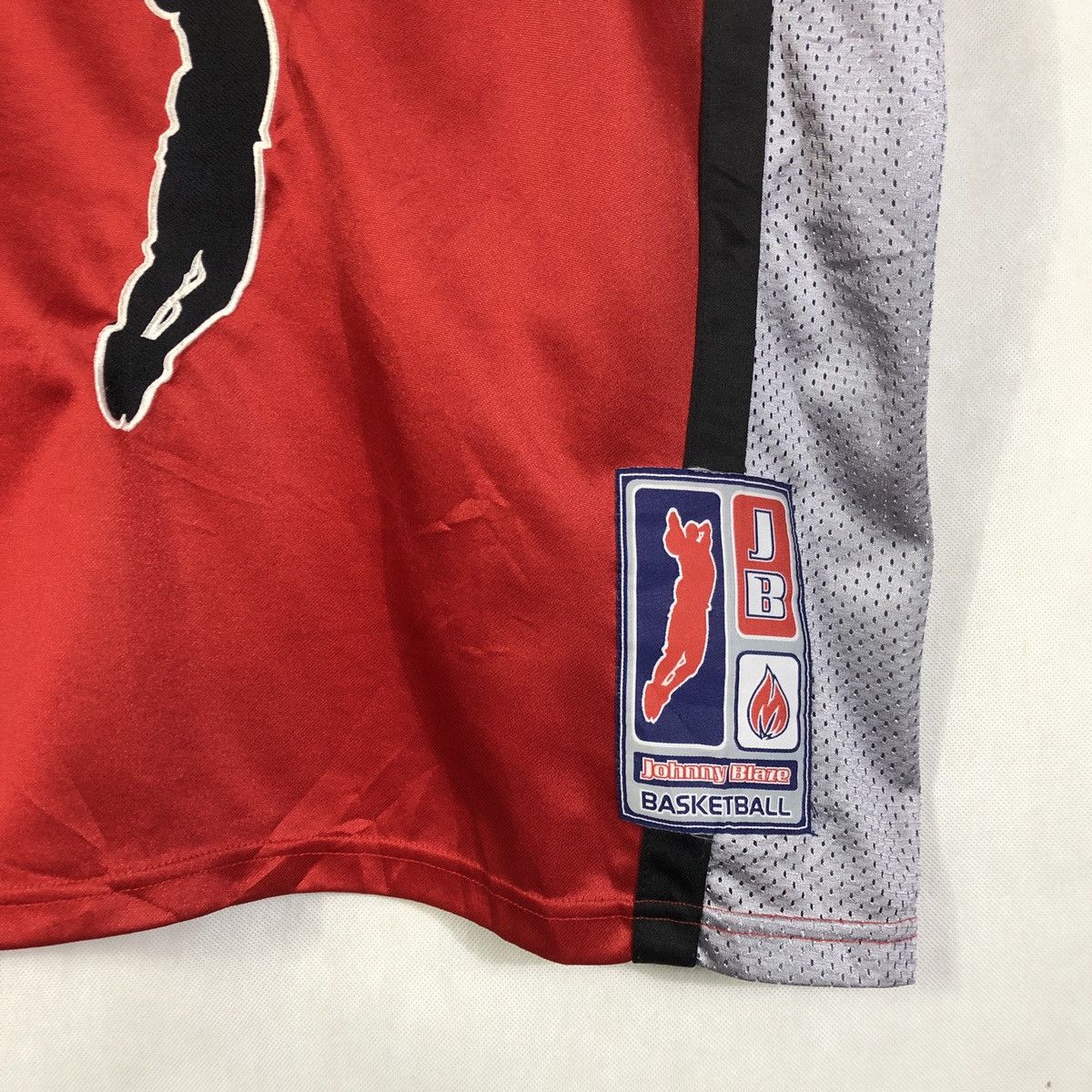 NBA Rare! Johnny Blaze Embroidered Logo Jersey Tank Method Man Size US XL / EU 56 / 4 - 4 Thumbnail