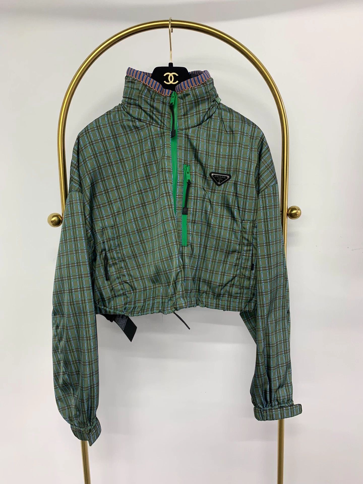 Prada Prada Green Check Top & Shorts Women's 36/38 Near New Size XS / US 0-2 / IT 36-38 - 2 Thumbnail