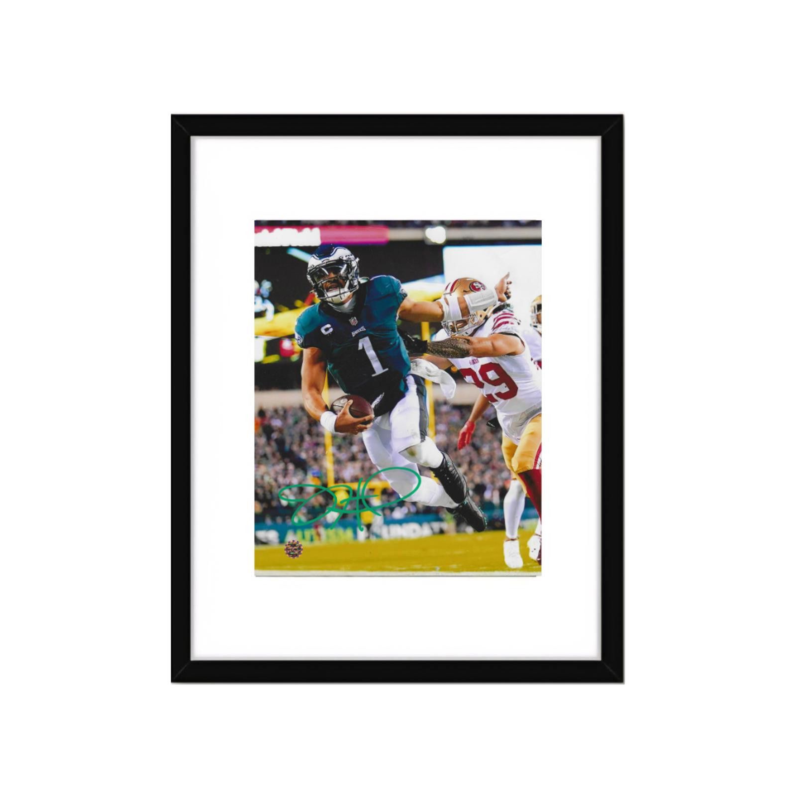 Other JALEN HURTS SIGNED 8X10 PHOTO EAGLES With COA W/Frame Size ONE SIZE - 2 Thumbnail