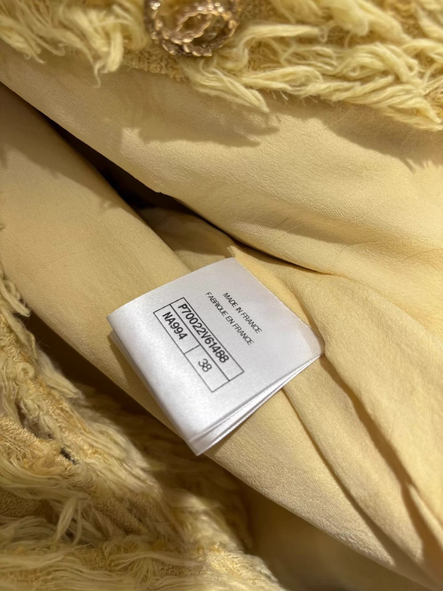 Chanel Chanel Mustard Yellow Fringe Runway Jacket 38 (Mint) Size S / US 4 / IT 40 - 4 Thumbnail