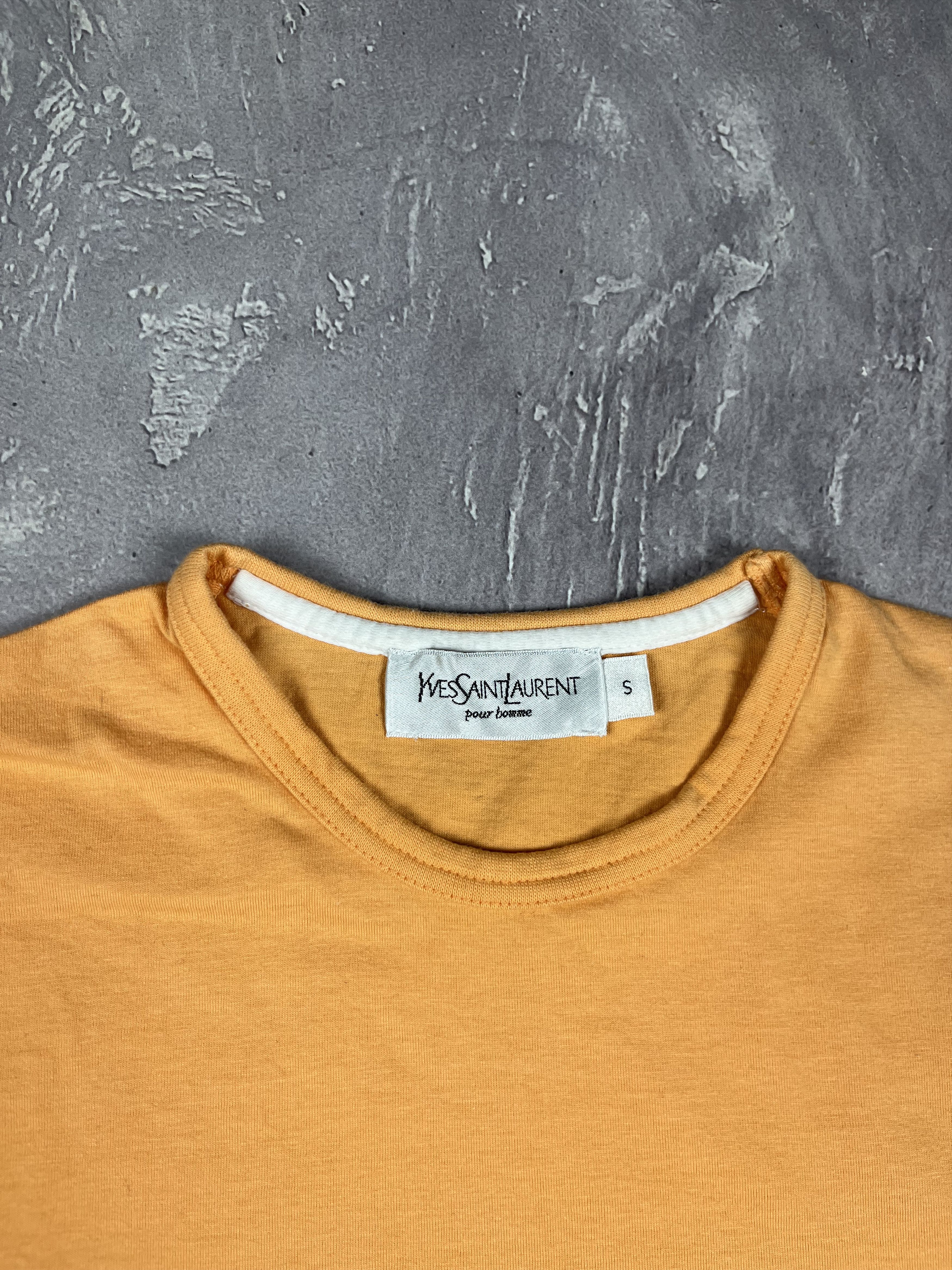 Yves Saint Laurent Vintage Yves Saint Laurent YSL Y2K Crewneck T-Shirt Orange Size US S / EU 44-46 / 1 - 3 Thumbnail