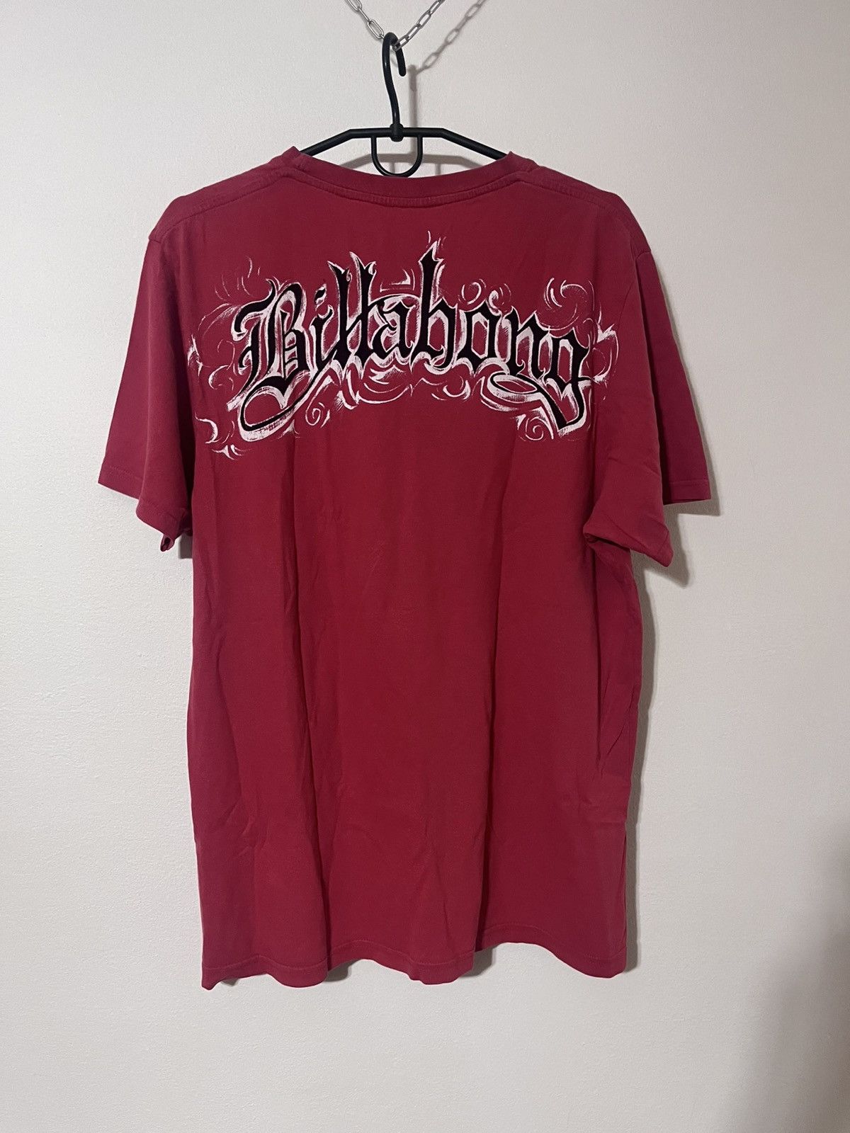 Billabong Billabong Y2K Red Tee Tribal Logo Double Sided Size US L / EU 52-54 / 3 - 8 Thumbnail