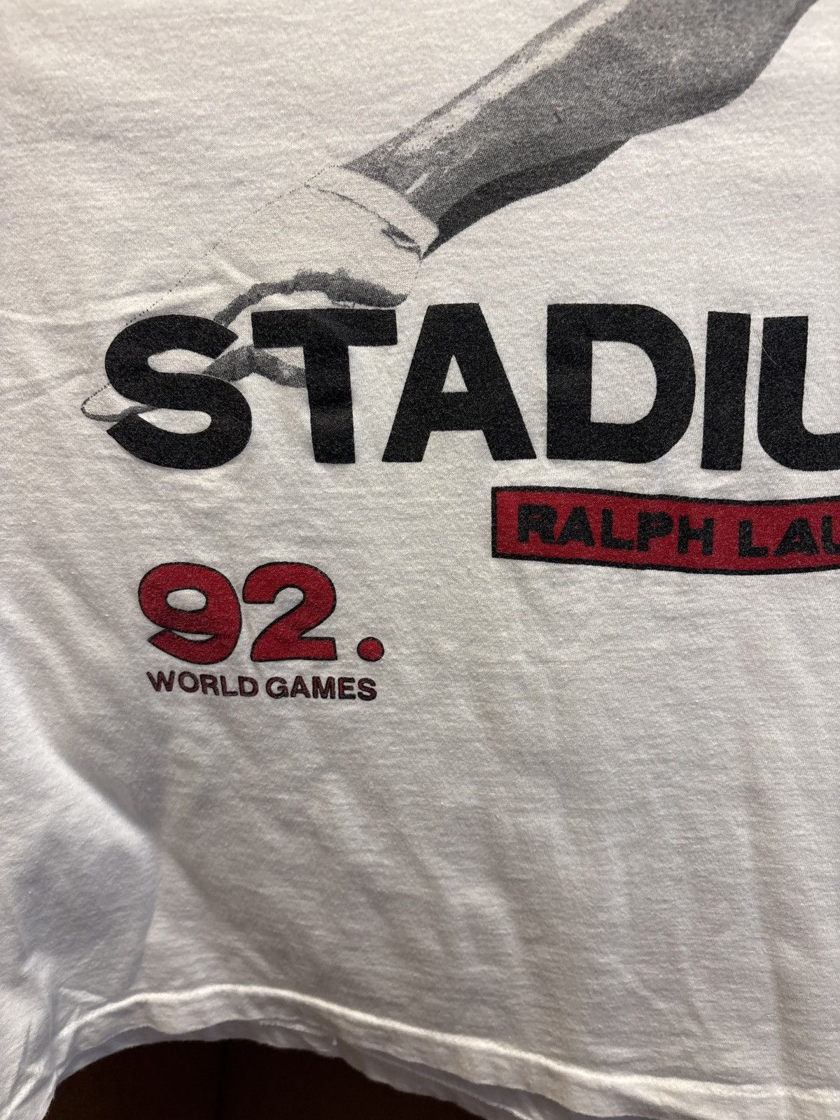 Polo Ralph Lauren Vintage 1992 Polo Ralph Lauren STADIUM T-Shirt Grail Size US L / EU 52-54 / 3 - 11 Thumbnail