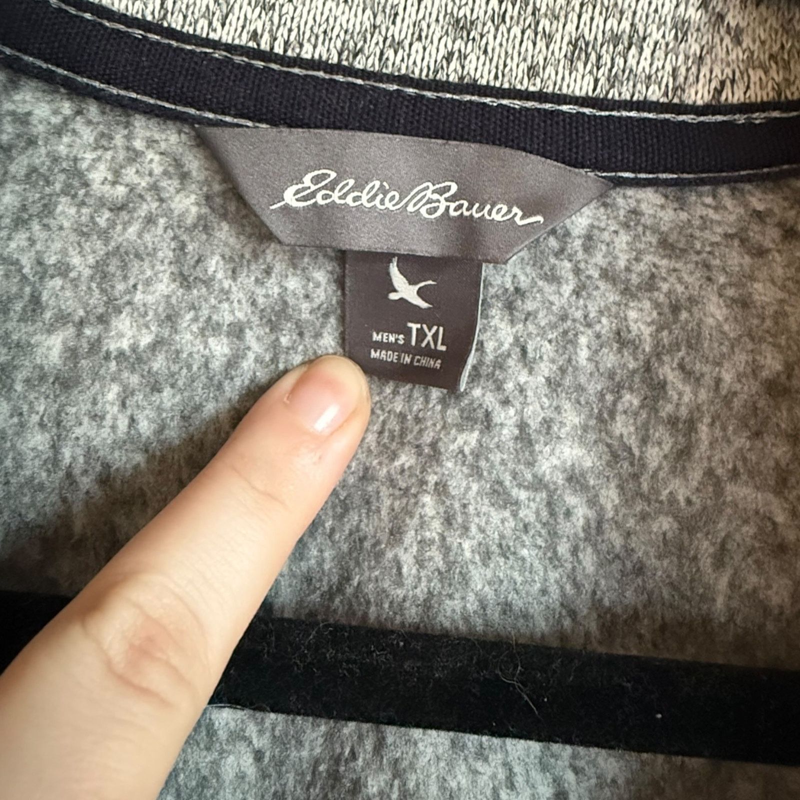 Eddie Bauer Eddie Bauer Gray Pullover Snap Neck Mens Tall XL TXL Size US XL / EU 56 / 4 - 5 Thumbnail