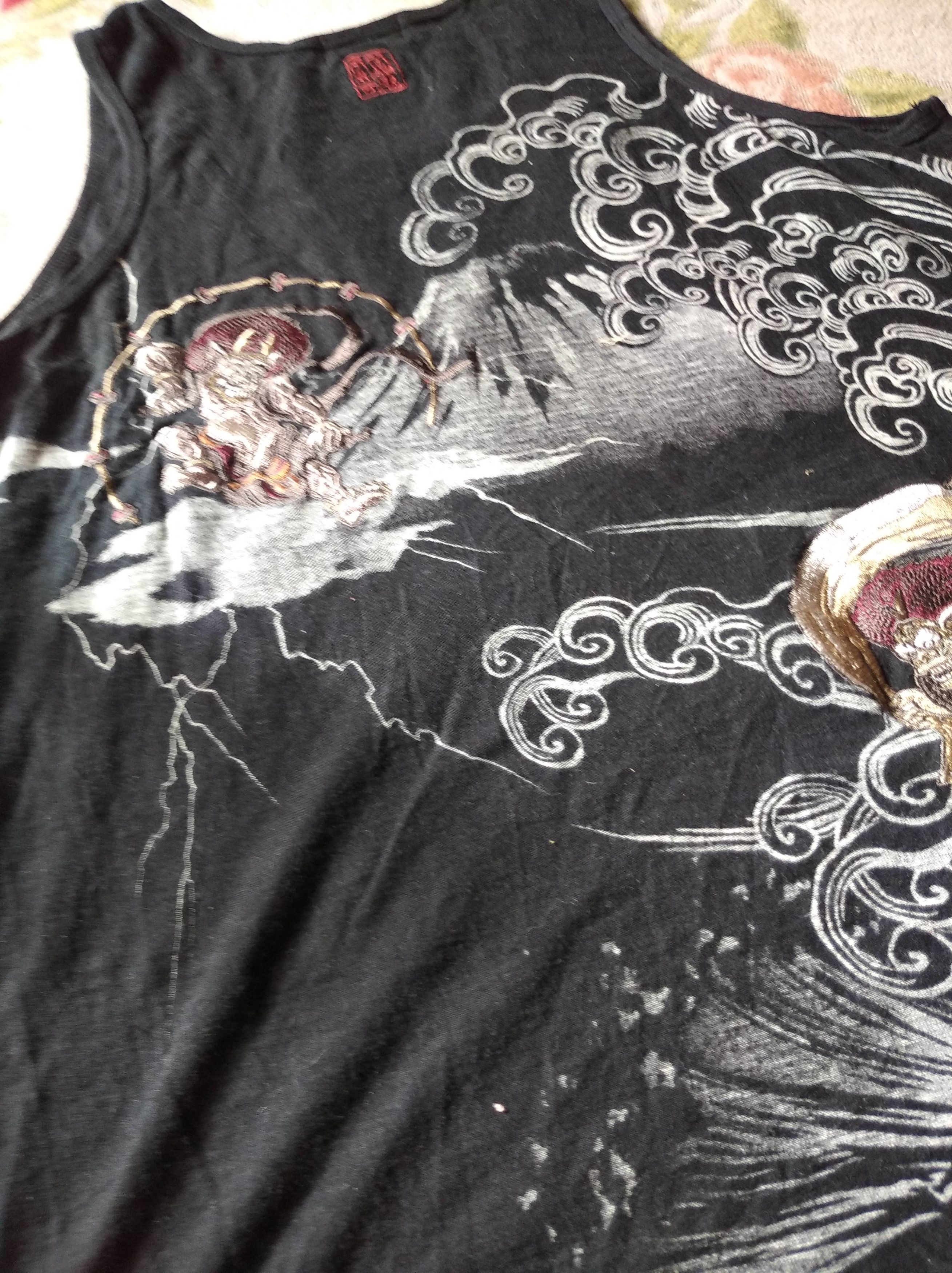 Karakuri sukajan ambroided tank top shirt