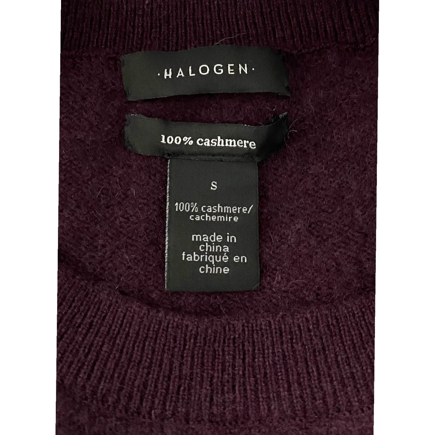 Vintage Halogen Purple 100% Cashmere Button Sleeve Sweater Size Small Size S / US 4 / IT 40 - 2 Thumbnail