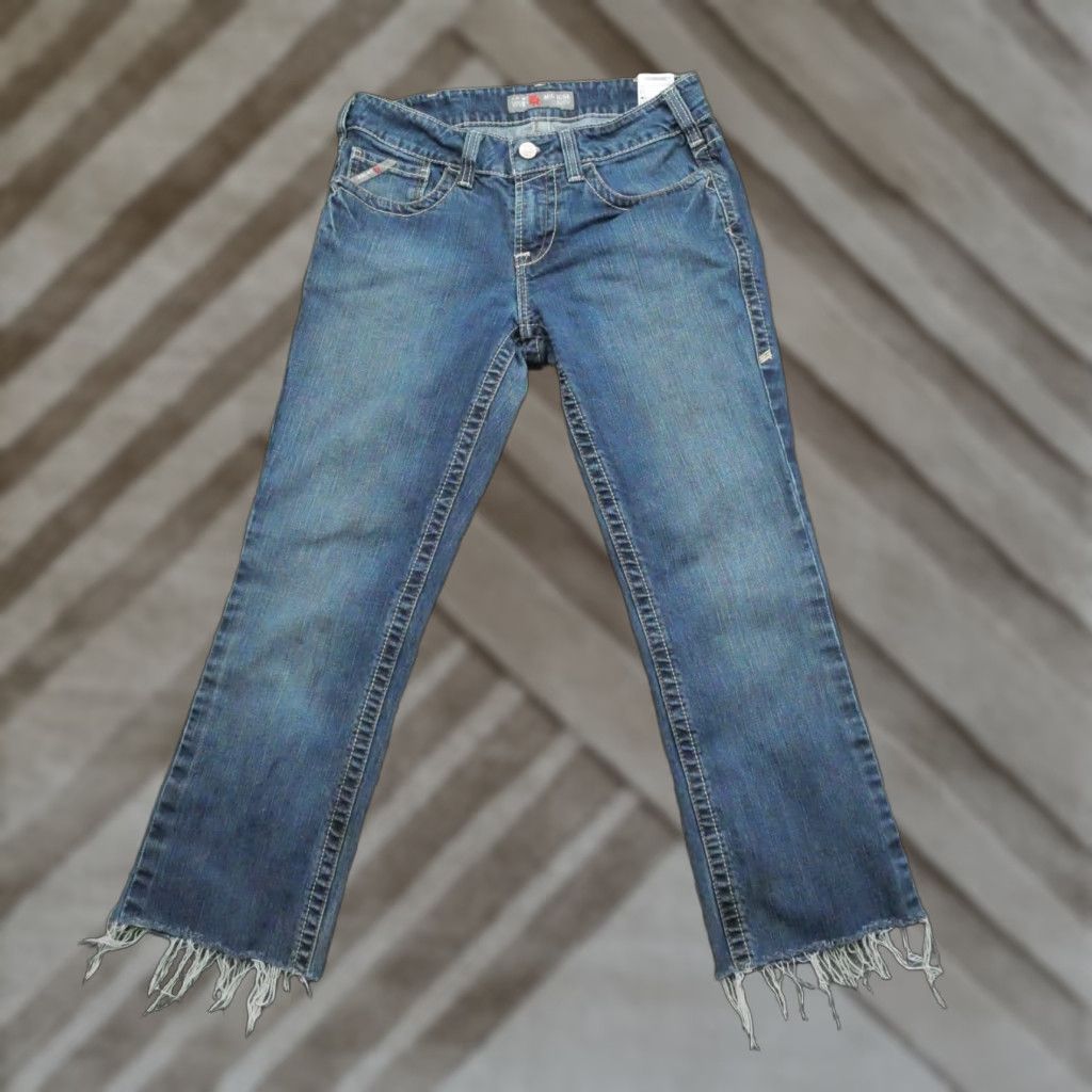 Ariat Ariat Jeans Womens 29 Blue Flame-Resistant Mid Rise Cropped Workwear 32x27 Size 29" - 1 Thumbnail