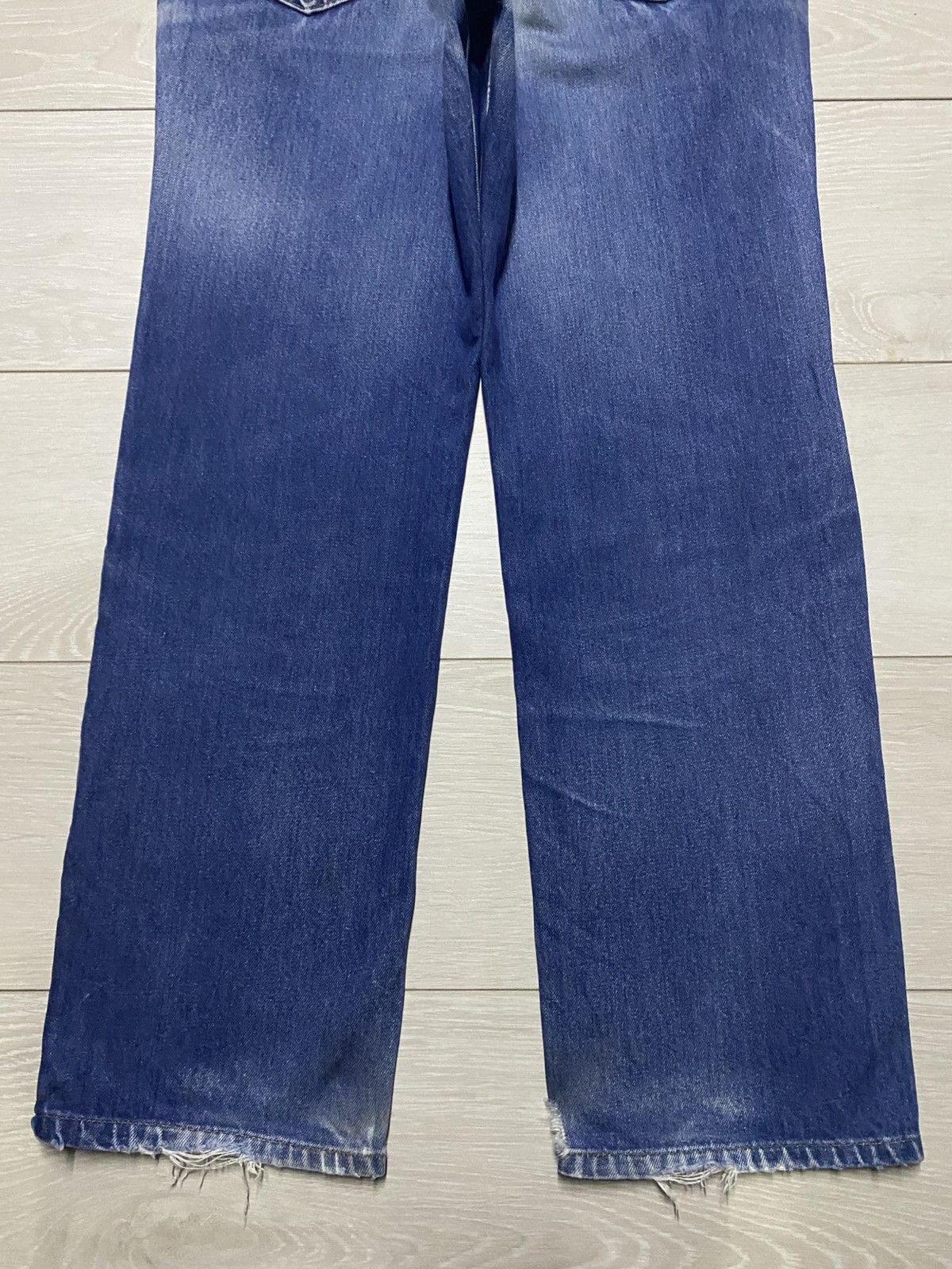 Lee × Number (N)ine Vintage Lee Blue Wash Distressed Loose Jeans Size US 30 / EU 46 - 6 Thumbnail