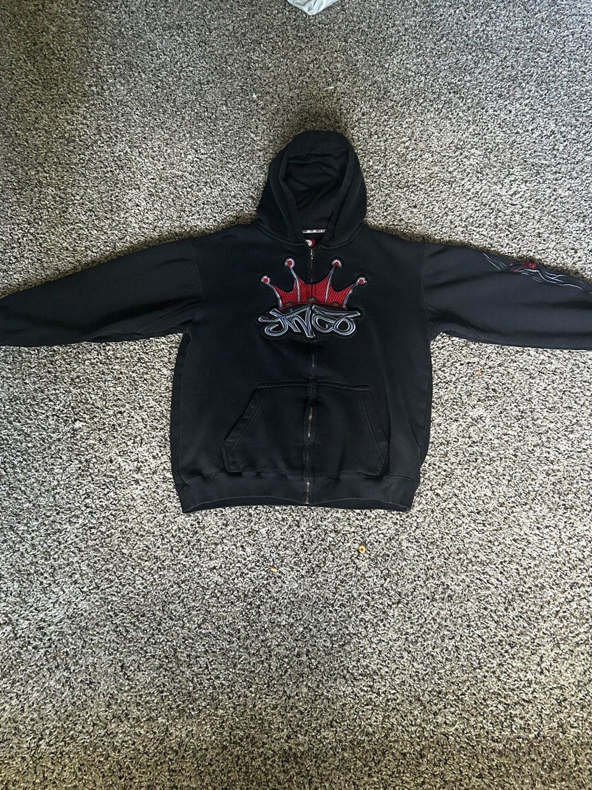 JNCO Black and red JNCO zip up vintage grail Size US XXS / EU 40 - 2 Thumbnail