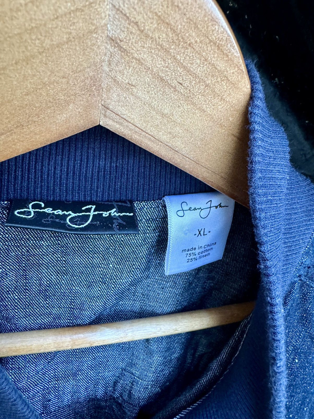 Sean John × Vintage Vintage Sean John Y2K Raw Denim Hip Hop Rap Shirt Size US XL / EU 56 / 4 - 12 Thumbnail
