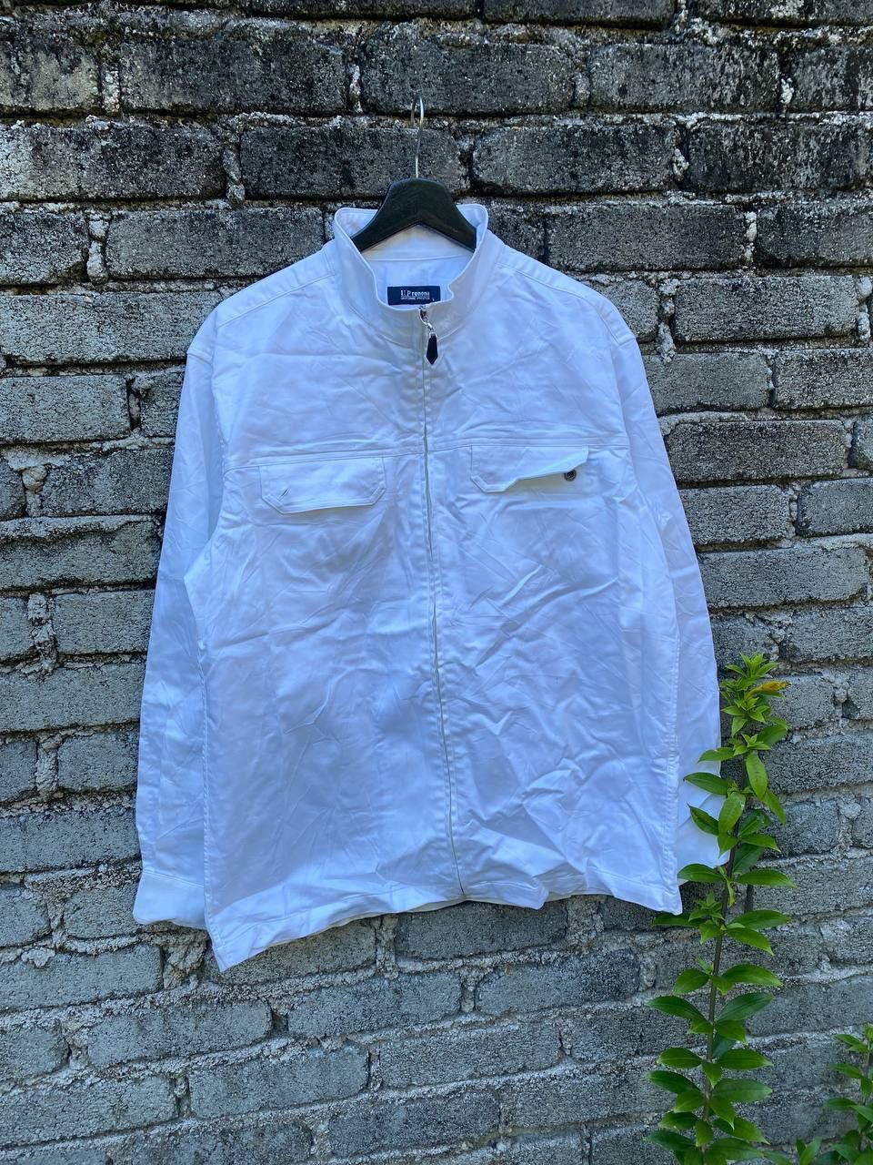 Renoma Up Renoma Off White Zipper Shirt Jersey Size US L / EU 52-54 / 3 - 5 Thumbnail