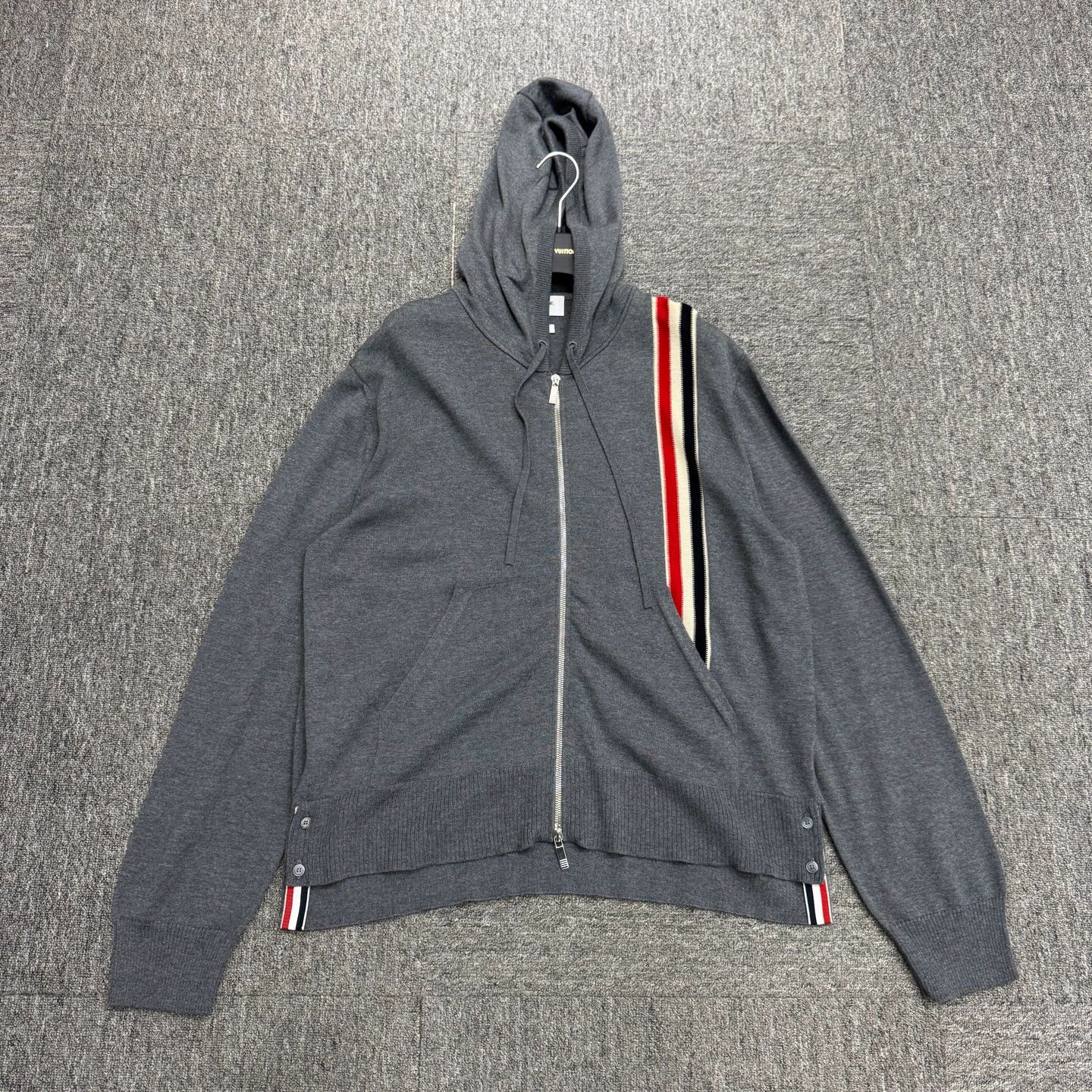 Thom Browne Thom Browne Striped Wool Knit Hoodie 4 Size US XL / EU 56 / 4 - 1 Thumbnail