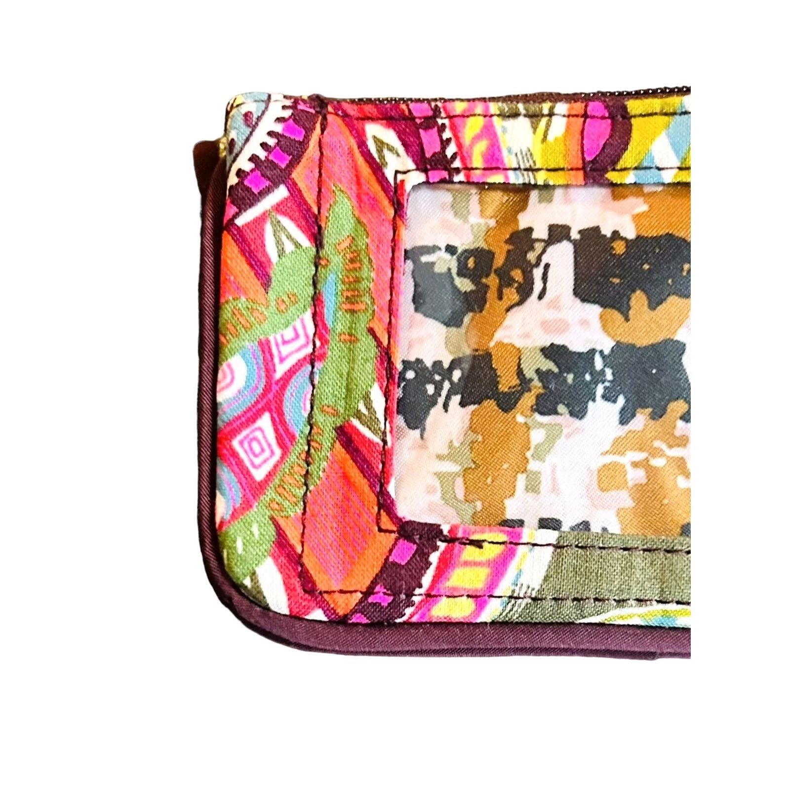 Vera Bradley Vera Bradley Zip ID Case W/ Change Pouch Resort Medallion Wallet Womens Shirt Size ONE SIZE - 3 Thumbnail