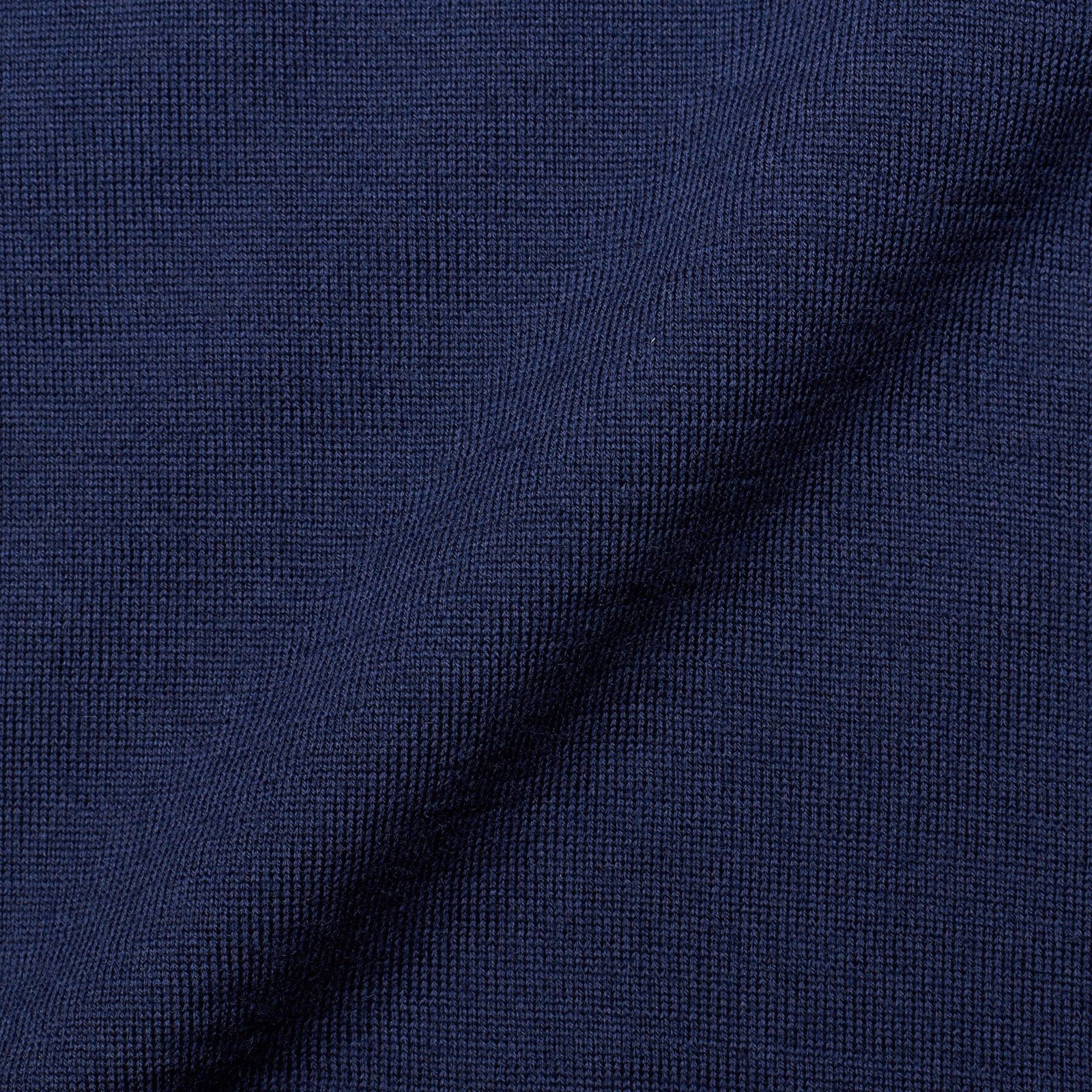 Bottega Veneta BOTTEGA VENETA Navy Blue Wool Knit Crewneck Sweater Size US M / EU 48-50 / 2 - 2 Thumbnail