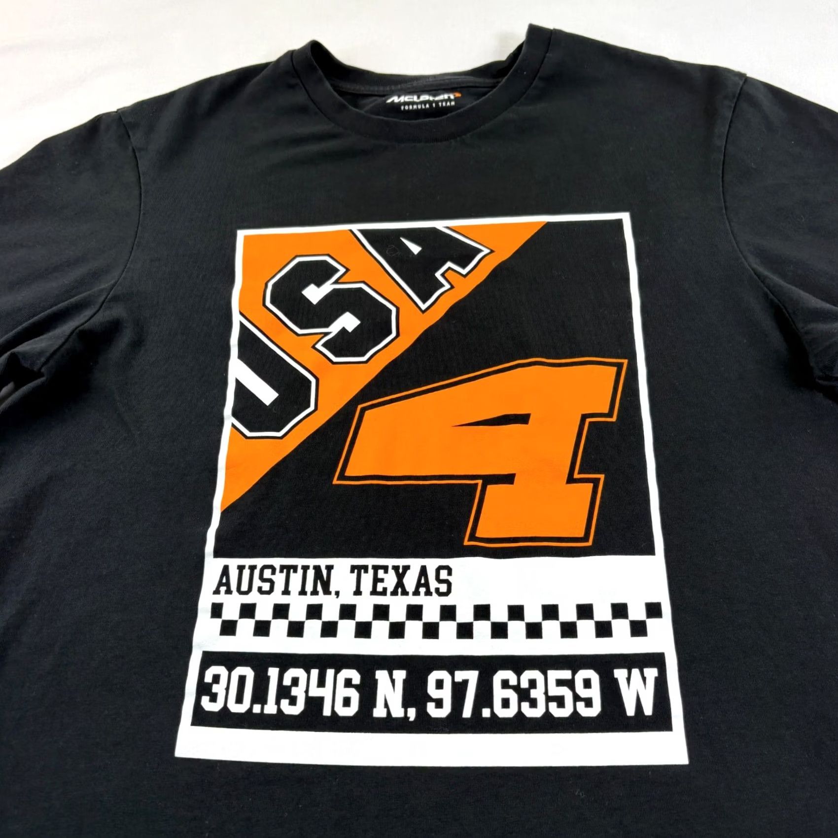 Vintage Mclaren Shirt Mens Large Black Lando Norris USA Austin GP Formula 1 Racing Size US L / EU 52-54 / 3 - 3 Thumbnail