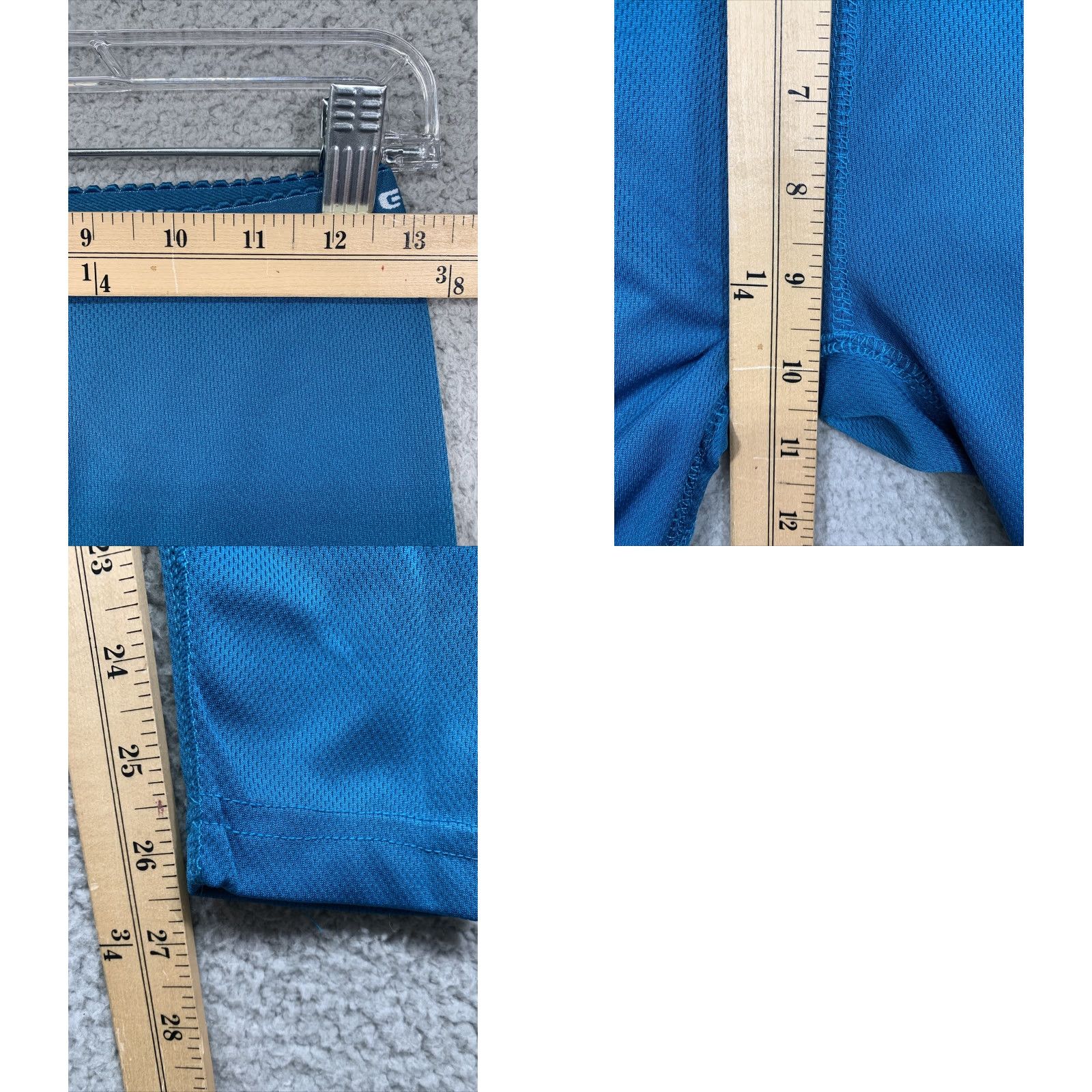 Vintage Xtek Blue Teal Leggings Size Small Athletic Workout Polyester Running Jogging Women's Skinny Compression Activewear Convenience: Pre-Owned Size 28" / US 6 / IT 42 - 8 Thumbnail