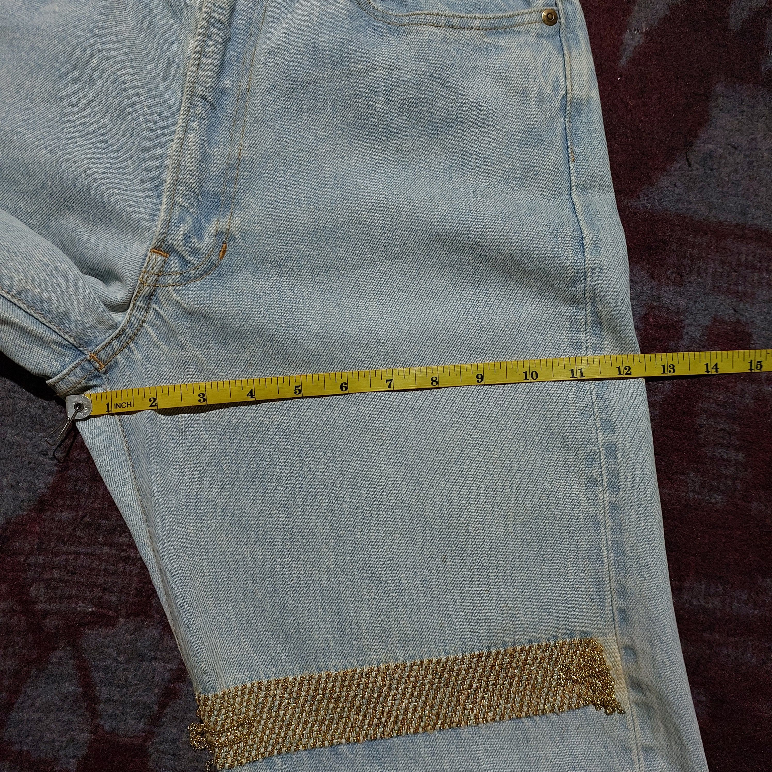 Tete Homme 20AW Kiminori morishita and yellow chain blue denim Size US 30 / EU 46 - 15 Thumbnail