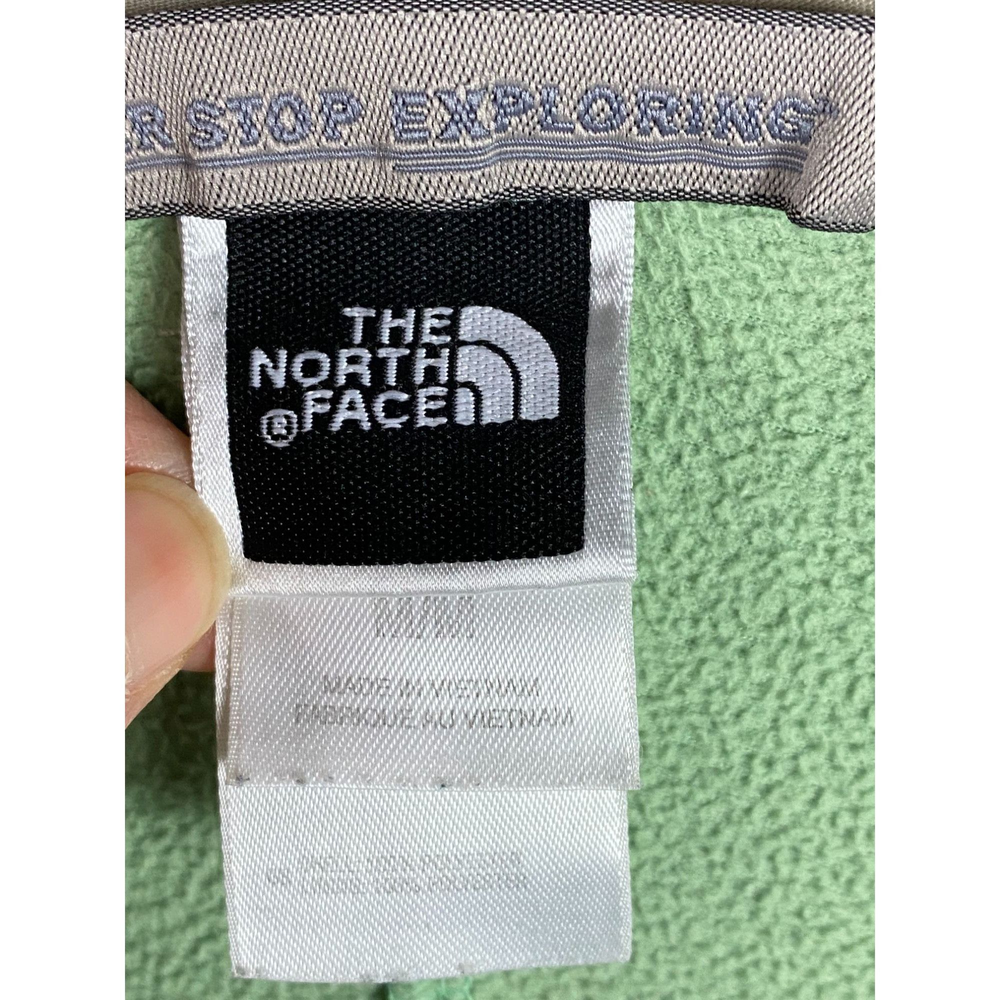 The North Face Vintage The North Face Full Zip Fleece Jacket Green Size Med Size M / US 6-8 / IT 42-44 - 3 Thumbnail