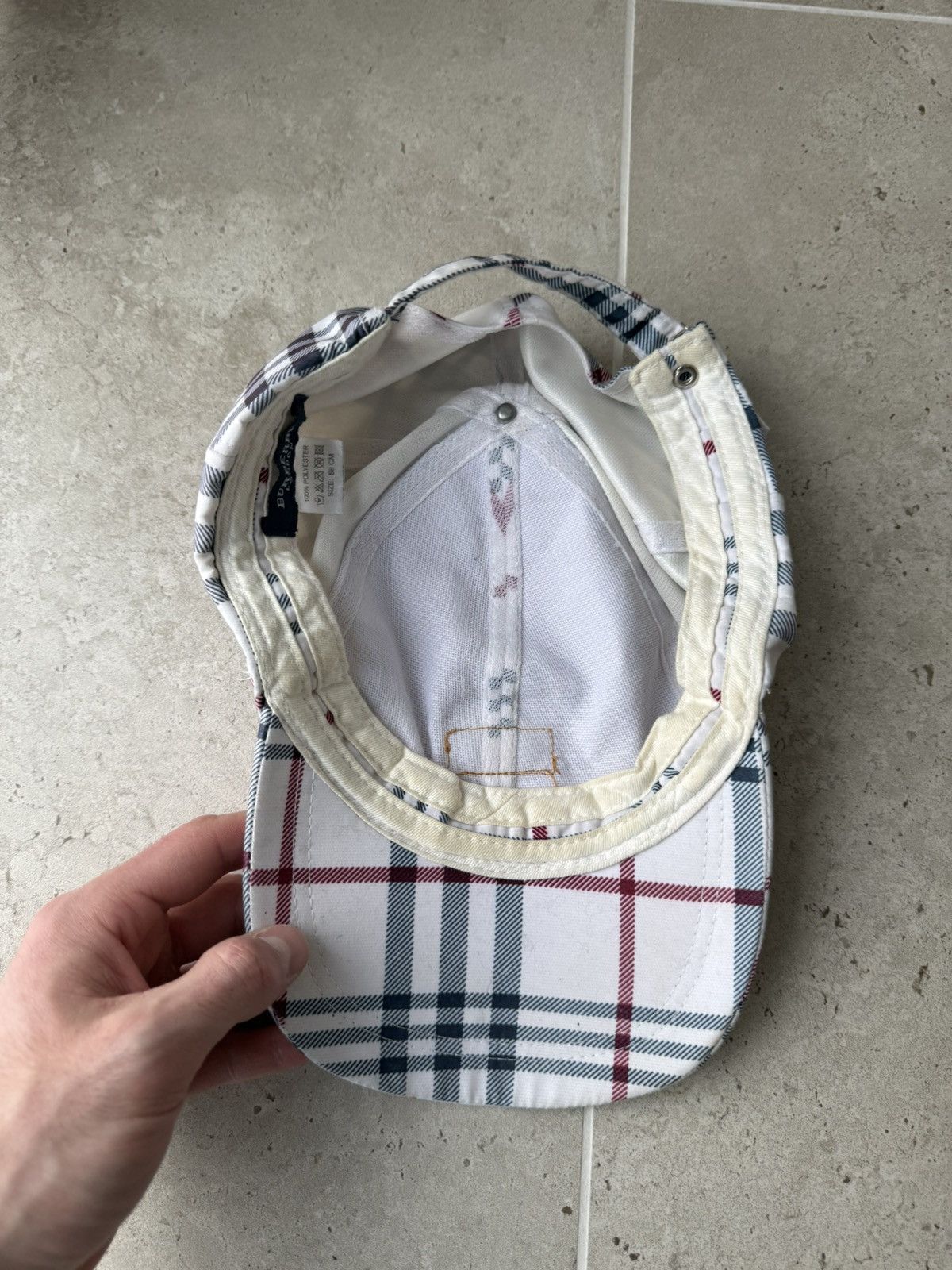 Burberry Authentic Burberry Cap Nova Check Vintage Y2K Hat Size ONE SIZE - 5 Thumbnail