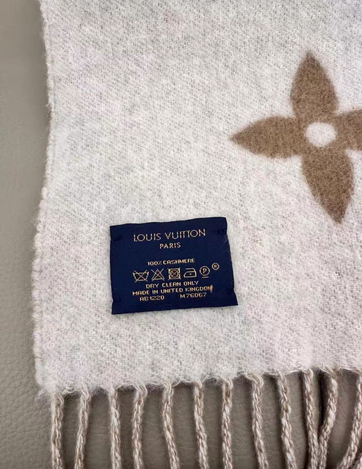 Louis Vuitton Louis Vuitton Reykjavik Reversible Cashmere Fringe Scarf J38 Size ONE SIZE - 5 Thumbnail