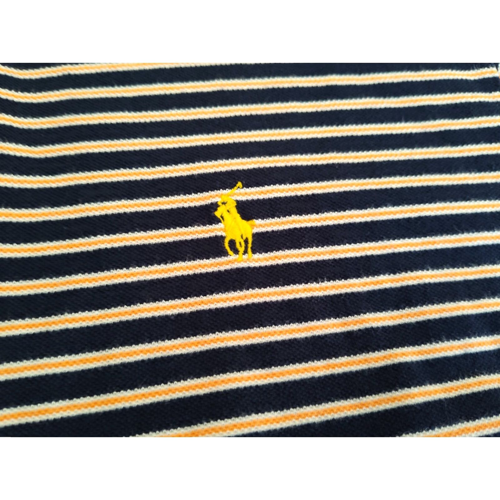 Ralph Lauren VINTAGE Ralph Lauren Polo Shirt Men XL Blue Orange Striped Pony Embroidered Classic Preppy Size US XL / EU 56 / 4 - 4 Thumbnail