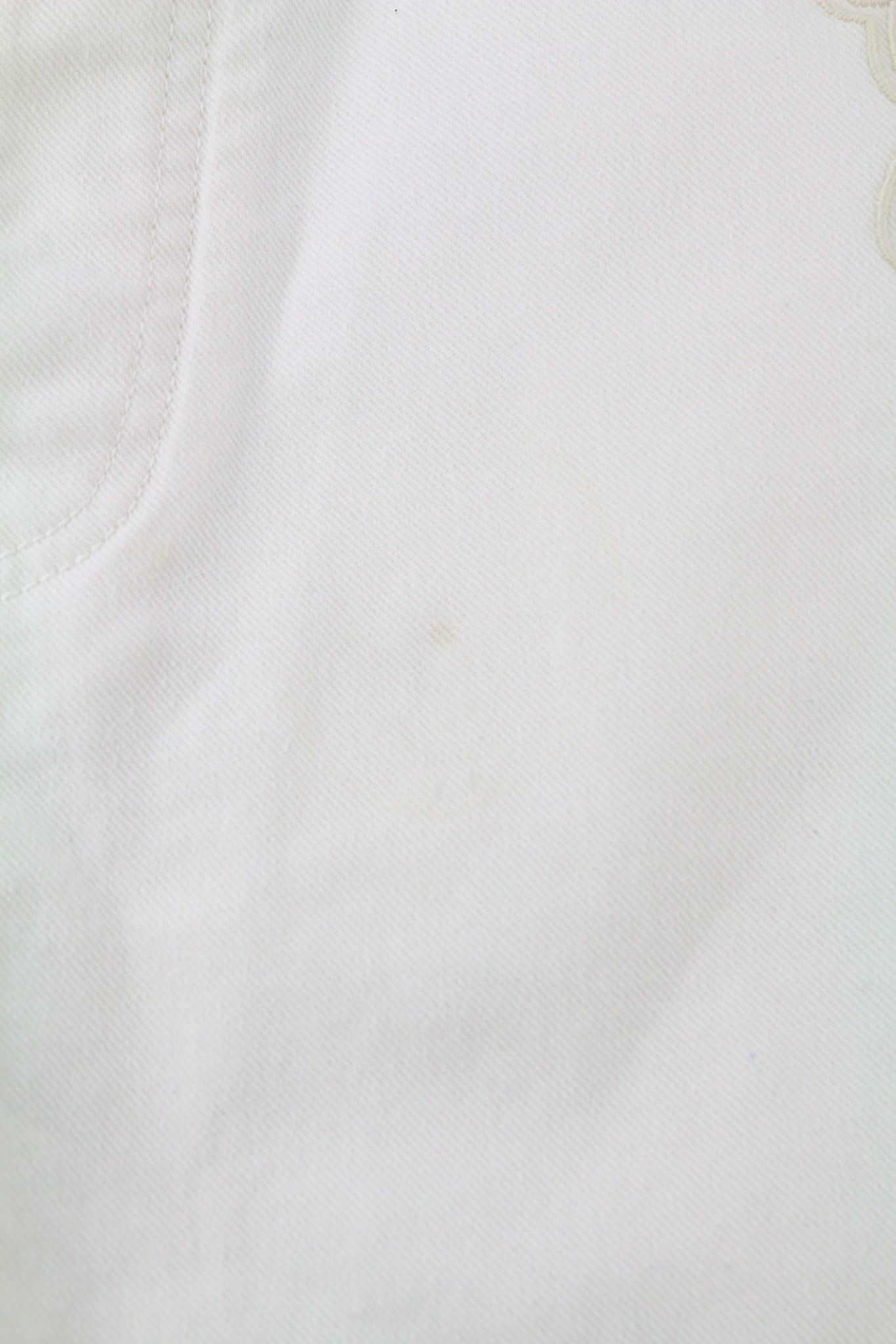 Off-White 90S LOGO W34 Straight Cotton Raw White Button Fly 80239 Size US 34 / EU 50 - 13 Thumbnail
