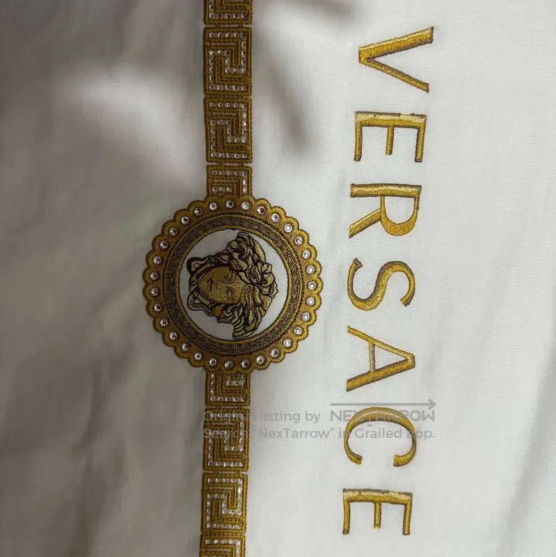 Versace Versace White Cotton Medusa Logo T-Shirt . Size US M / EU 48-50 / 2 - 5 Thumbnail