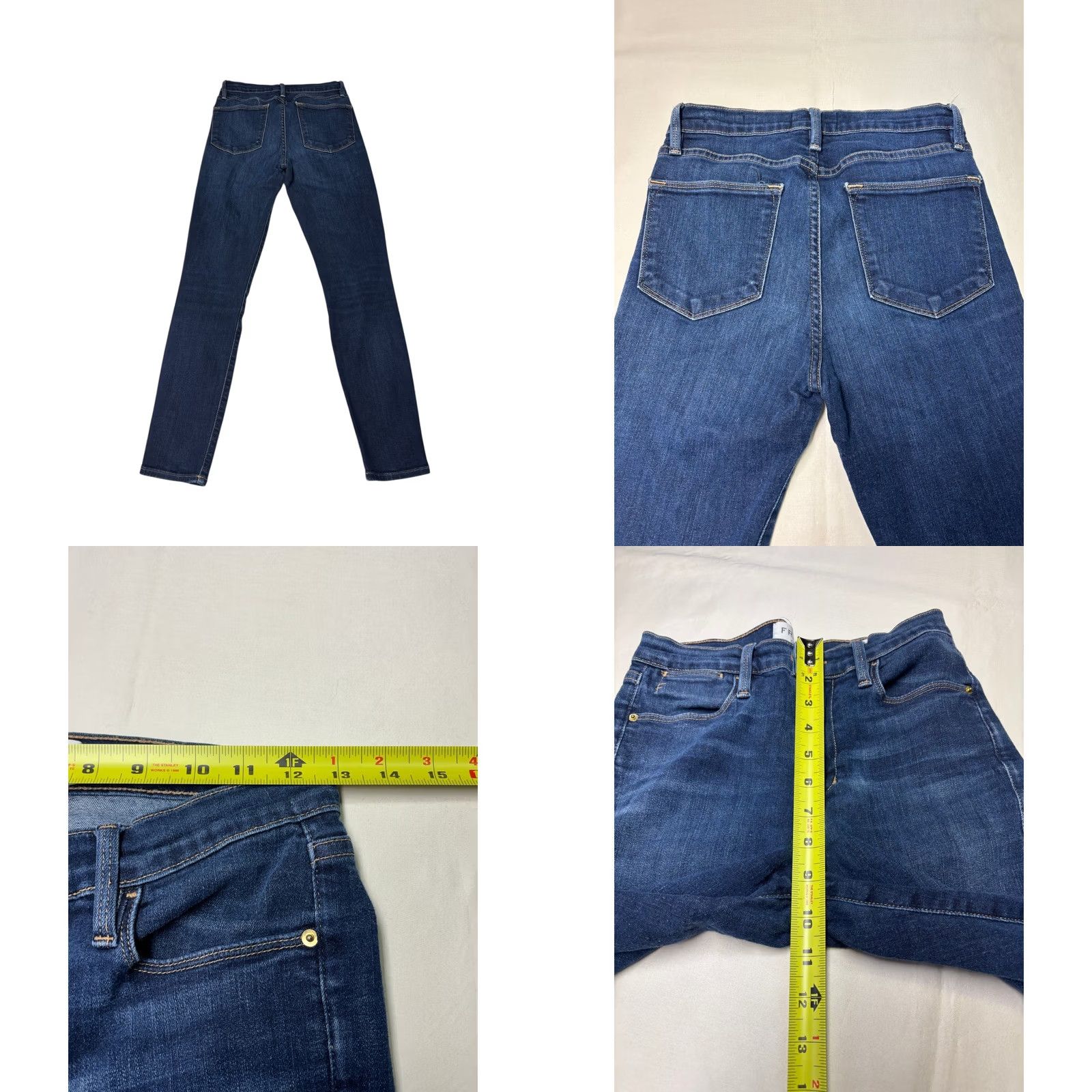 Frame FRAME Le High Skinny Crop Jeans Dark Wash Women's 26x27 Jeans Crop High Rise Slim Skinny Door? Size 26" / US 2 / IT 38 - 8 Thumbnail
