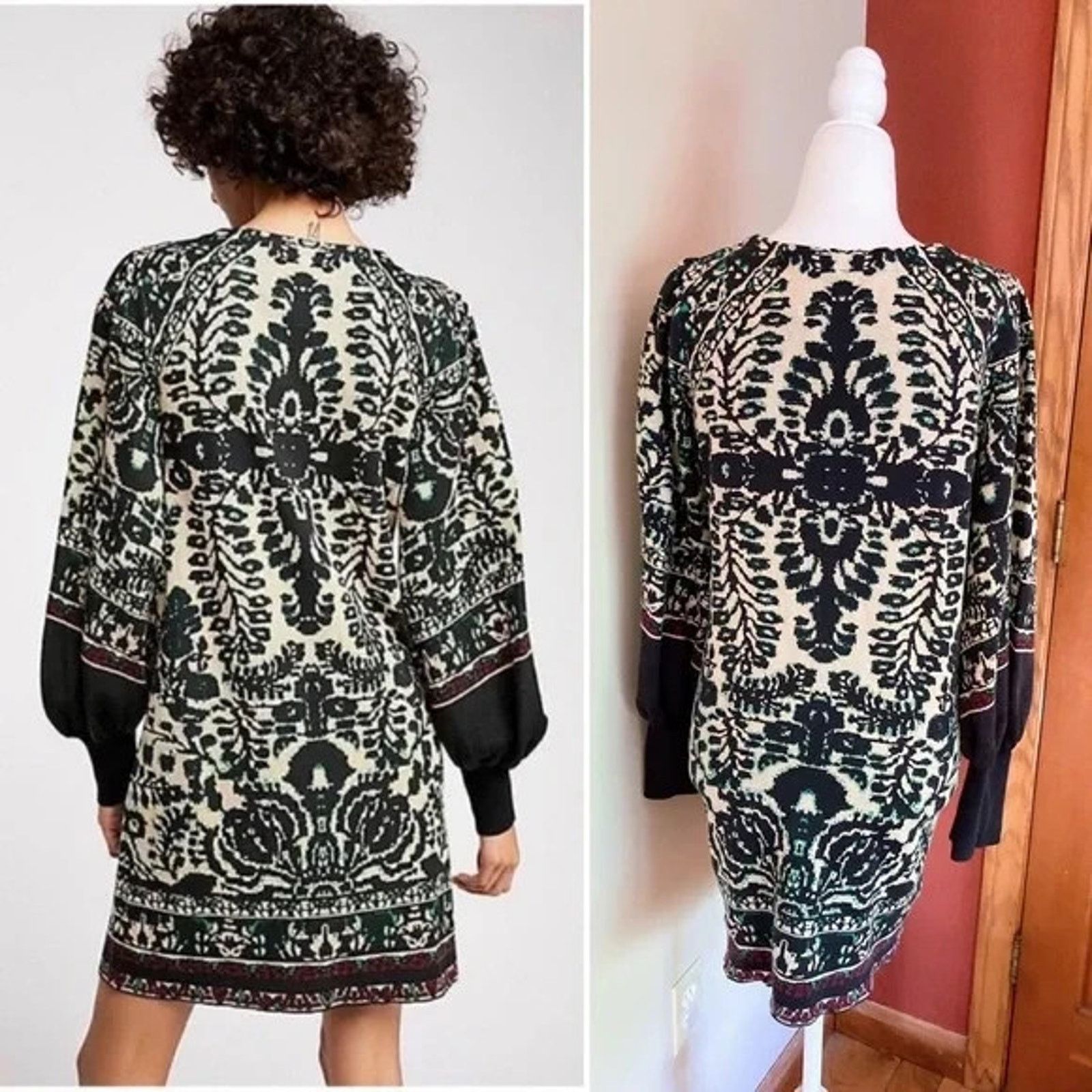 Free People Free People Black Music Lyrics knitted Y2K Dress S/P A003241 Size S / US 4 / IT 40 - 3 Thumbnail
