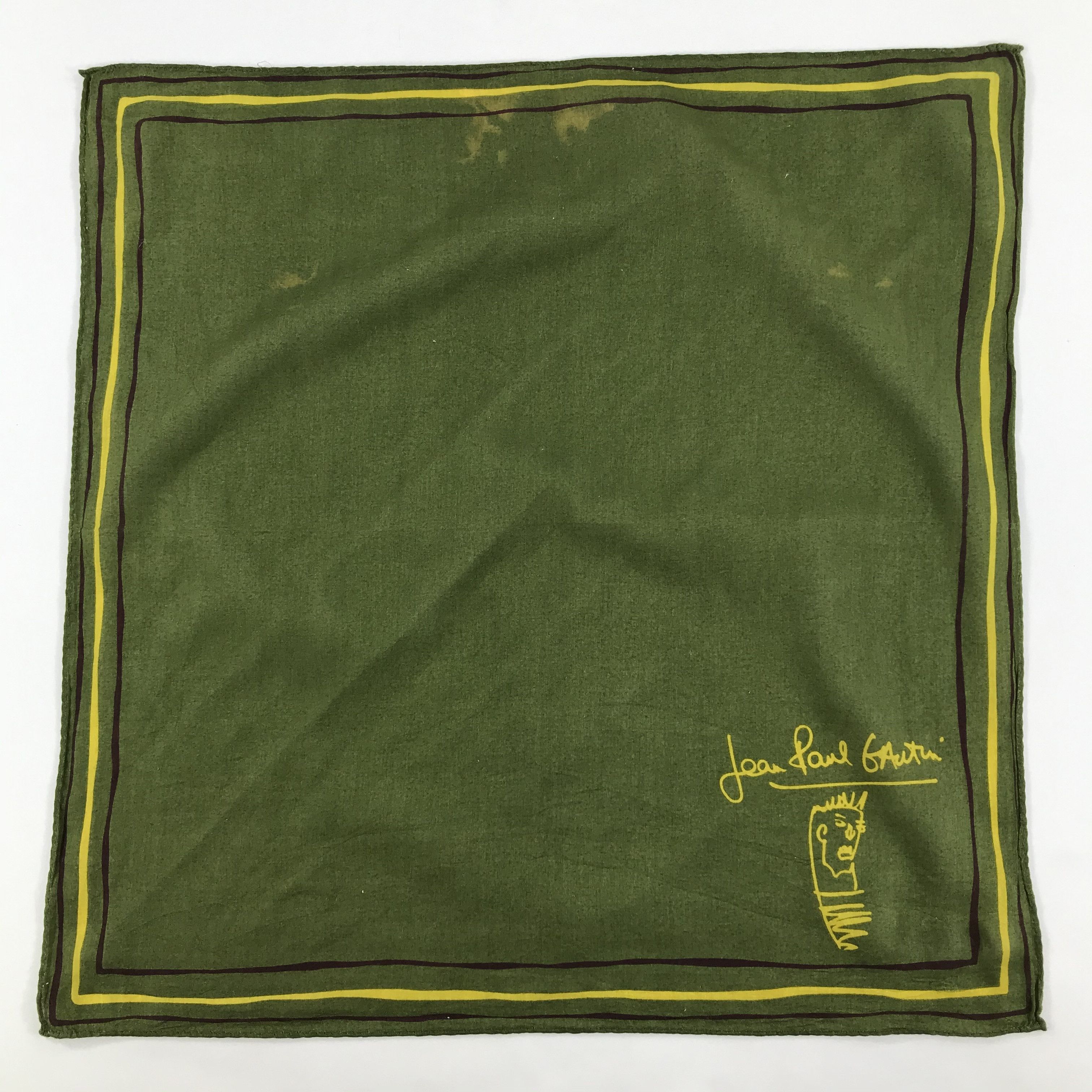 Jean Paul Gaultier × Vintage Jean Paul Gaultier Bandana / Handkerchief/Neckerchief -S1233 Size ONE SIZE - 1 Thumbnail