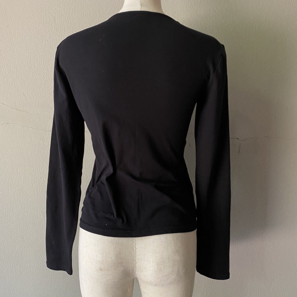 Morgan Homme MORGAN Y2K Black Sheer Top with Purple Graphic Print Size S / US 4 / IT 40 - 20 Thumbnail
