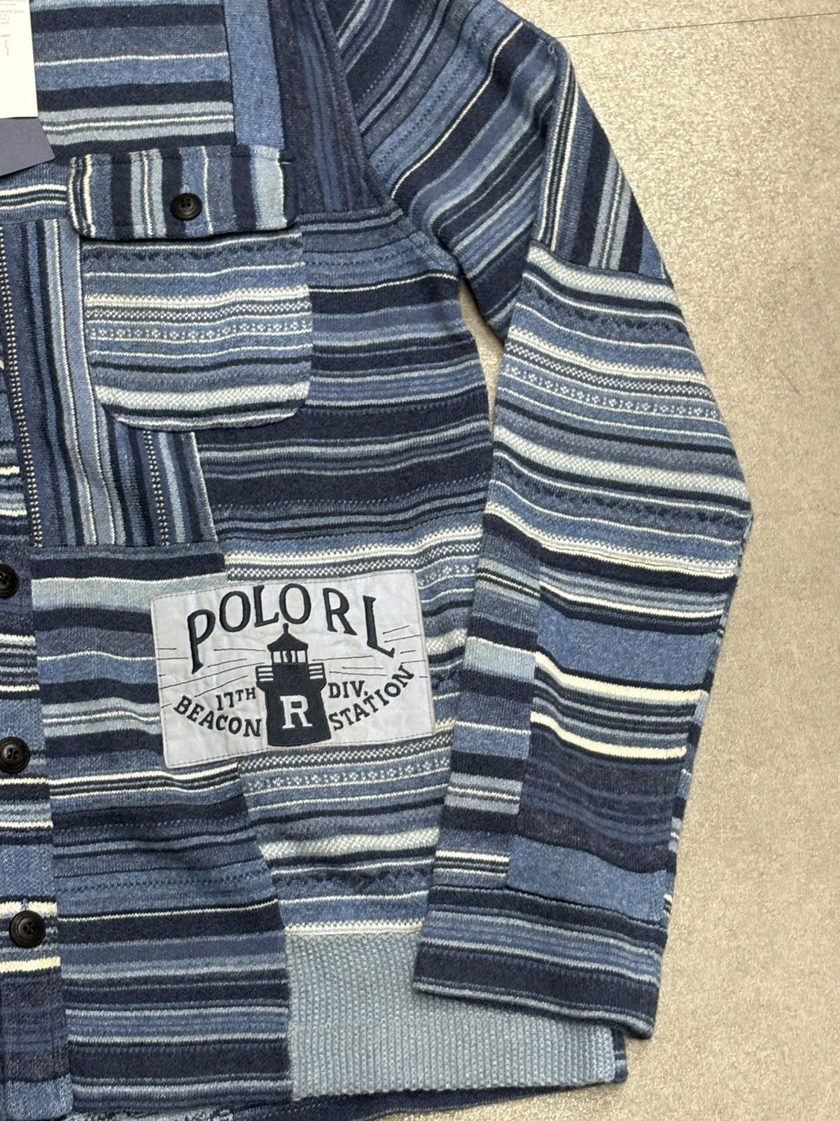 Polo Ralph Lauren Ralph Lauren patchwork workwear cardigan men L new Size US L / EU 52-54 / 3 - 3 Thumbnail