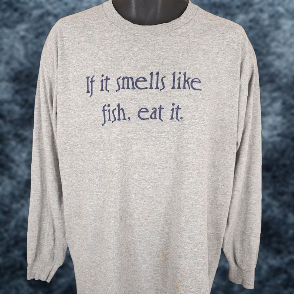 Fruit Of The Loom VINTAGE Fruit of the Loom T-Shirt Mens 2XL Gray 90s Dons Seafood Crab Chincoteague Virginia Shirt Mens 2XL Gray 90s Souvenir Size US XXL / EU 58 / 5 - 1 Thumbnail
