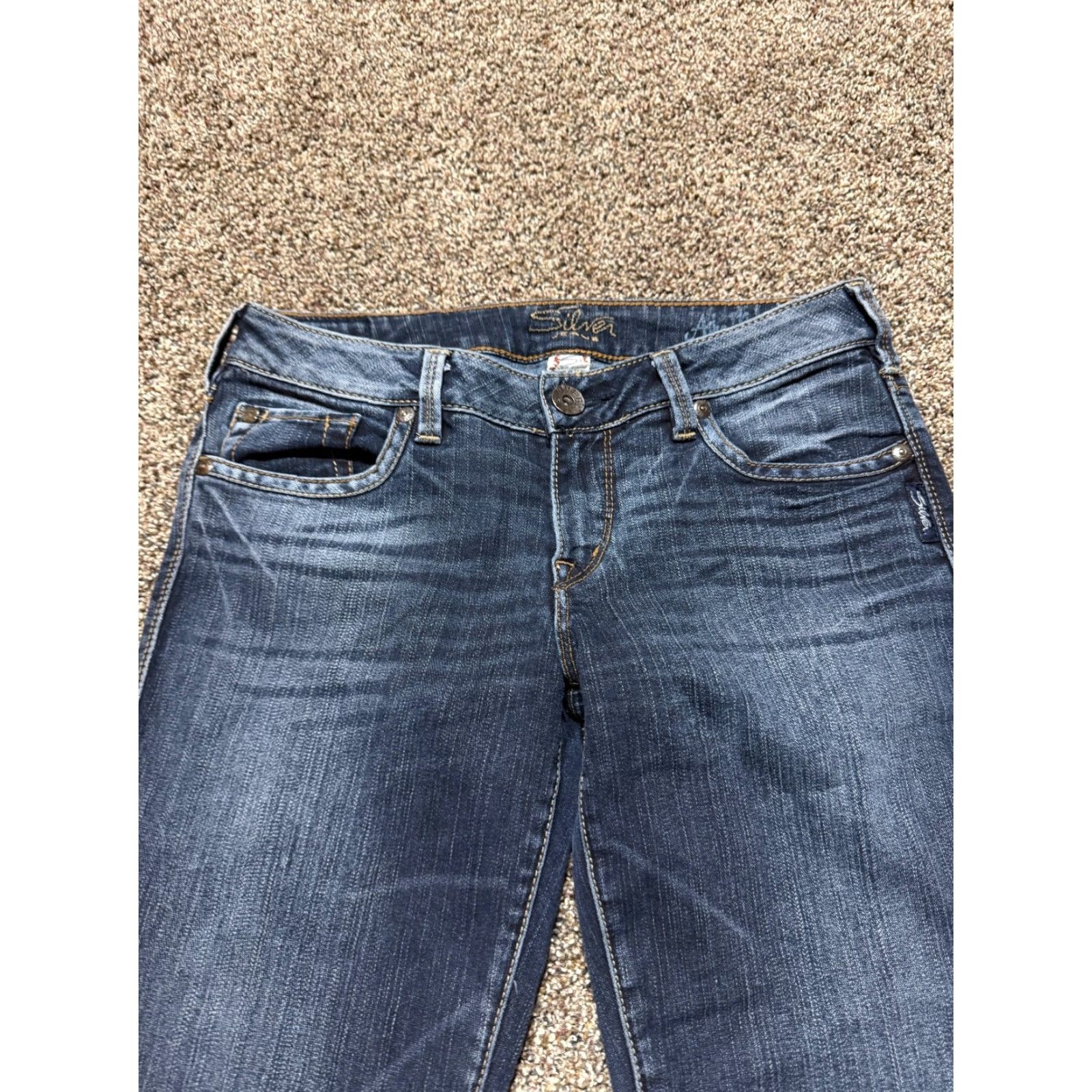 Silver Jeans Co. Silver Jeans Aiko Bootcut Jeans Women Size 28 Blue Denim Stretch 5-Pocket Size 28" / US 6 / IT 42 - 3 Thumbnail