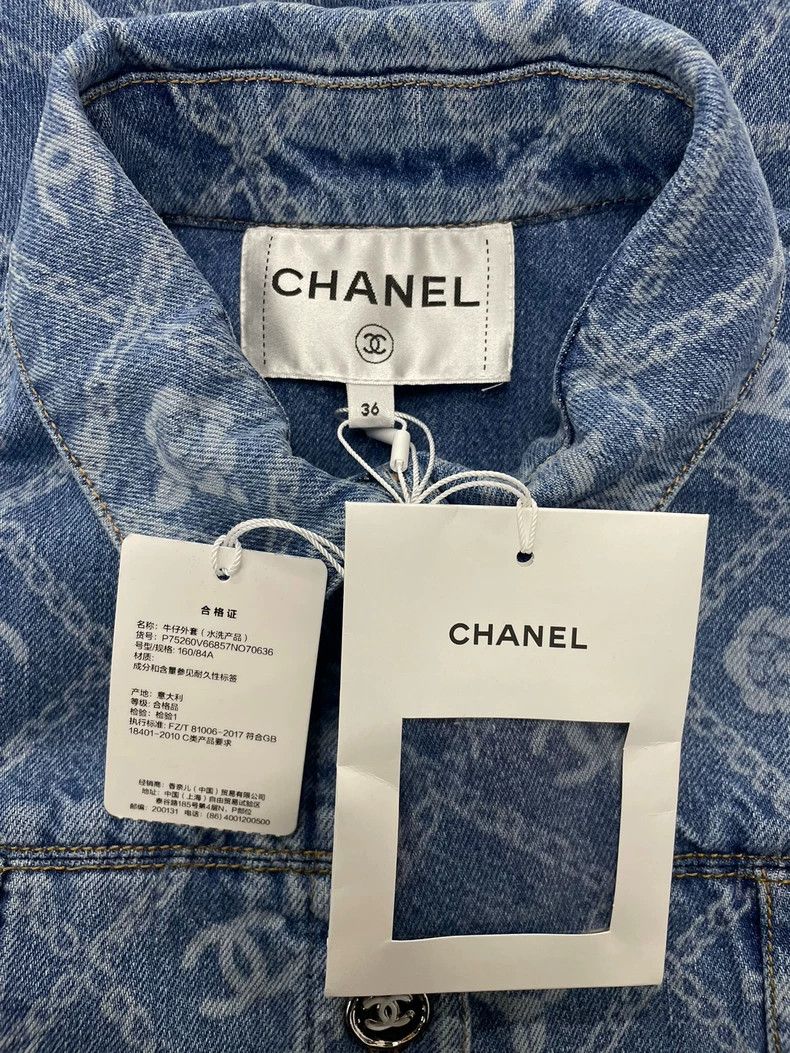 Chanel chanel Camelia blue denim waist jacket Size XS / US 0-2 / IT 36-38 - 4 Thumbnail