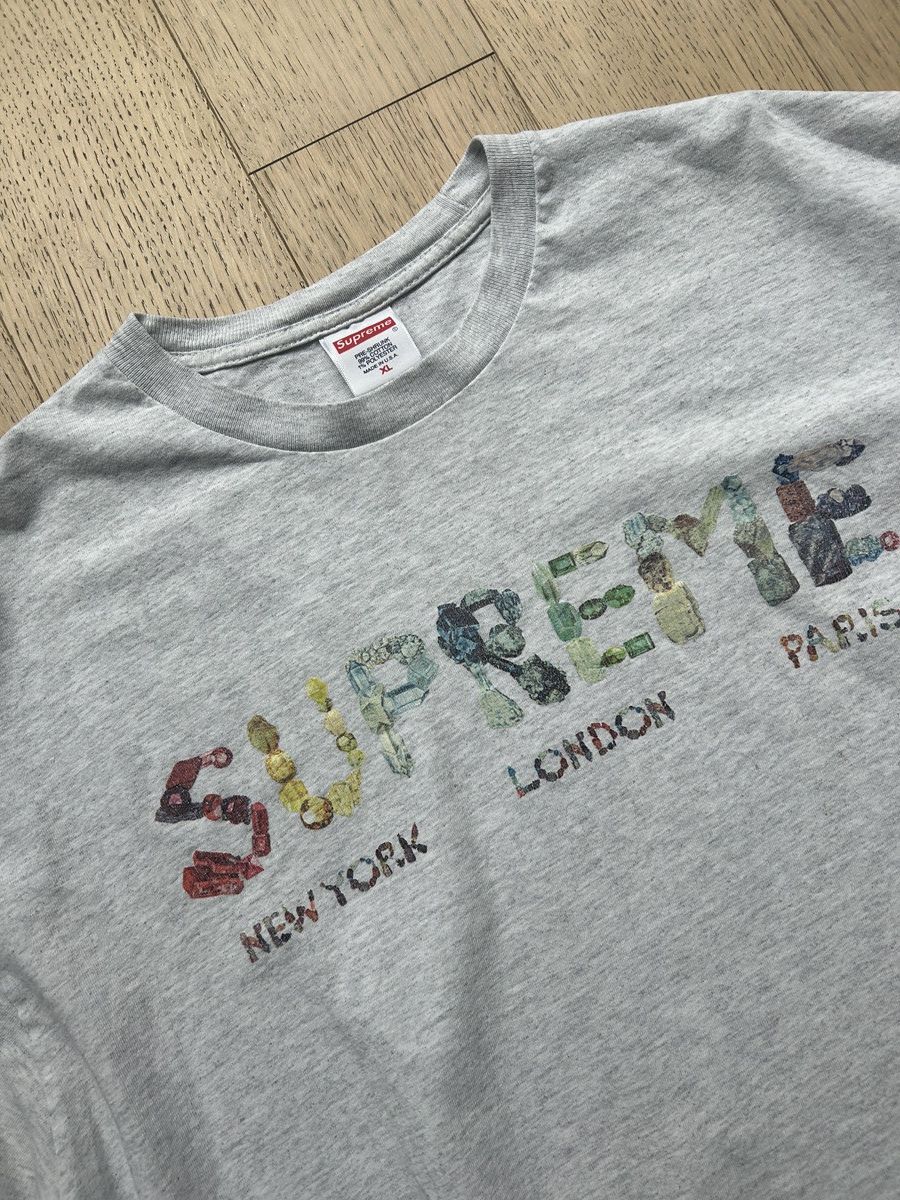 Supreme Supreme NY | London | Paris Tee Size US XL / EU 56 / 4 - 3 Thumbnail